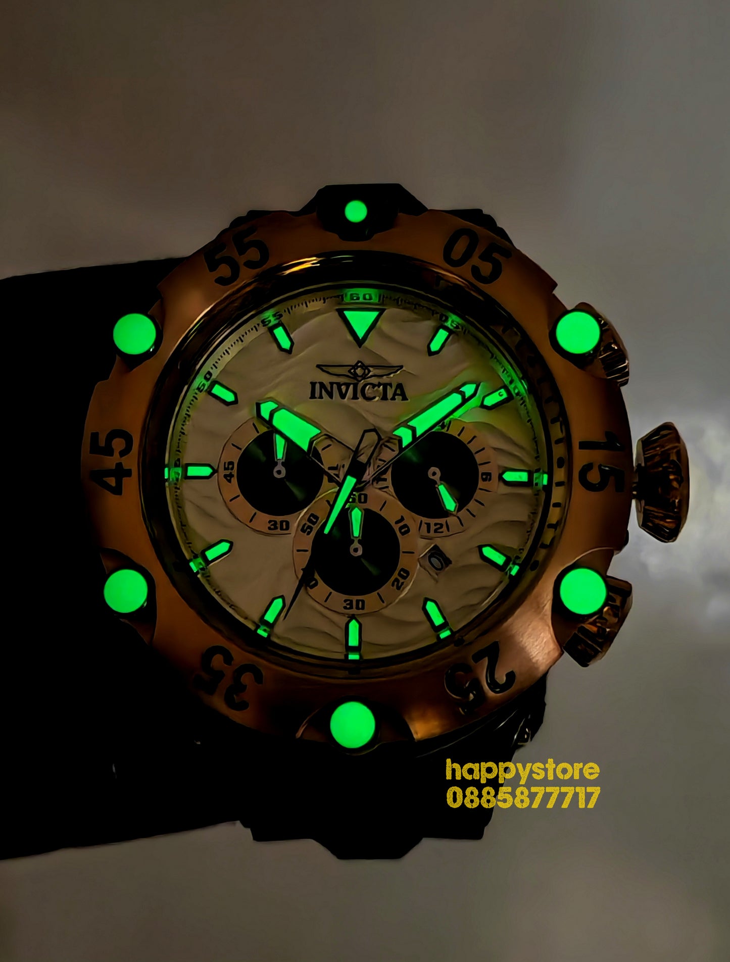 INVICTA Velmore Gold/Black 54 mm