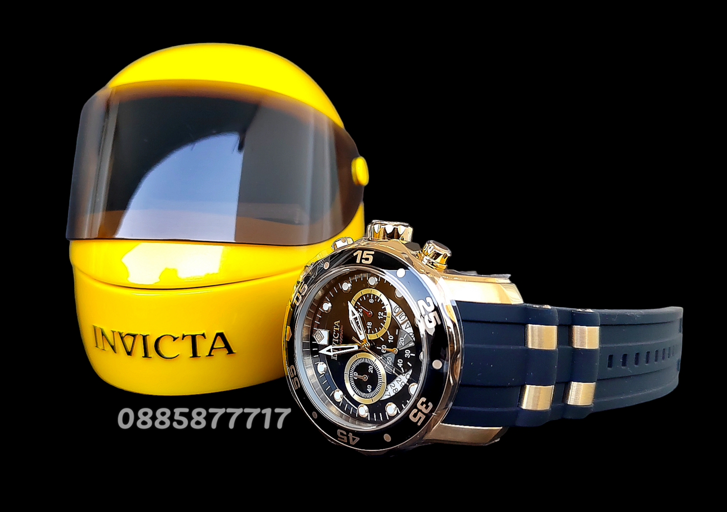 INVICTA Pro Diver SCUBA black/gold 48 mm