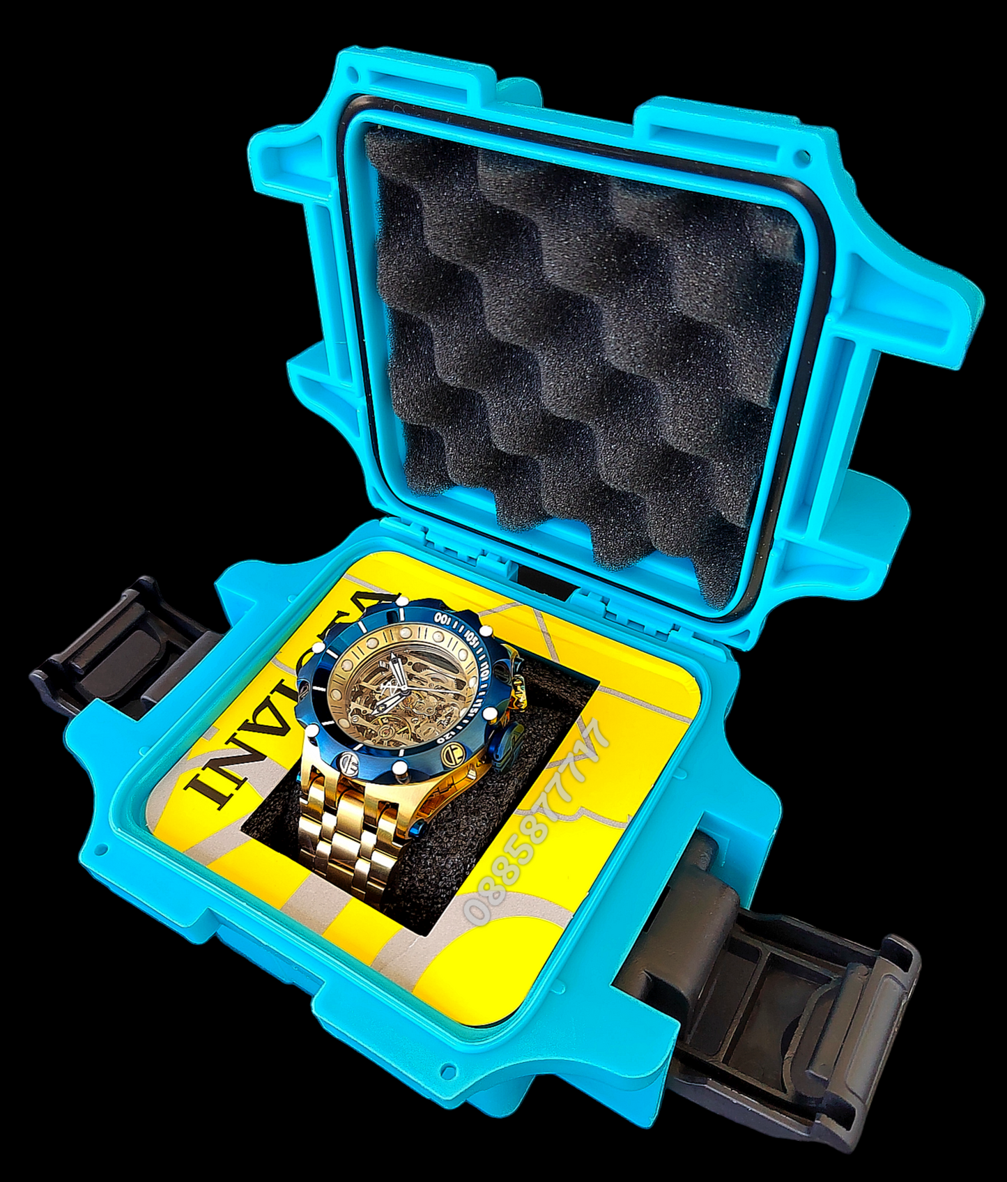 INVICTA Reserve Skeleton automatic Gold 56 mm