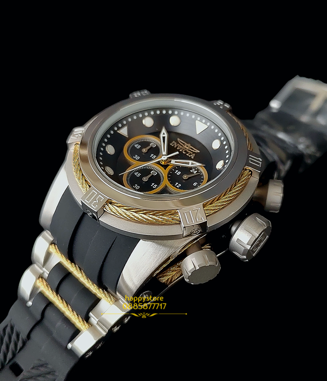 INVICTA Bolt Zeus Silver/Gold 53 mm