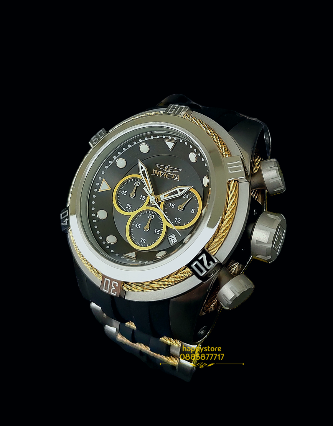 INVICTA Bolt Zeus Silver/Gold 53 mm