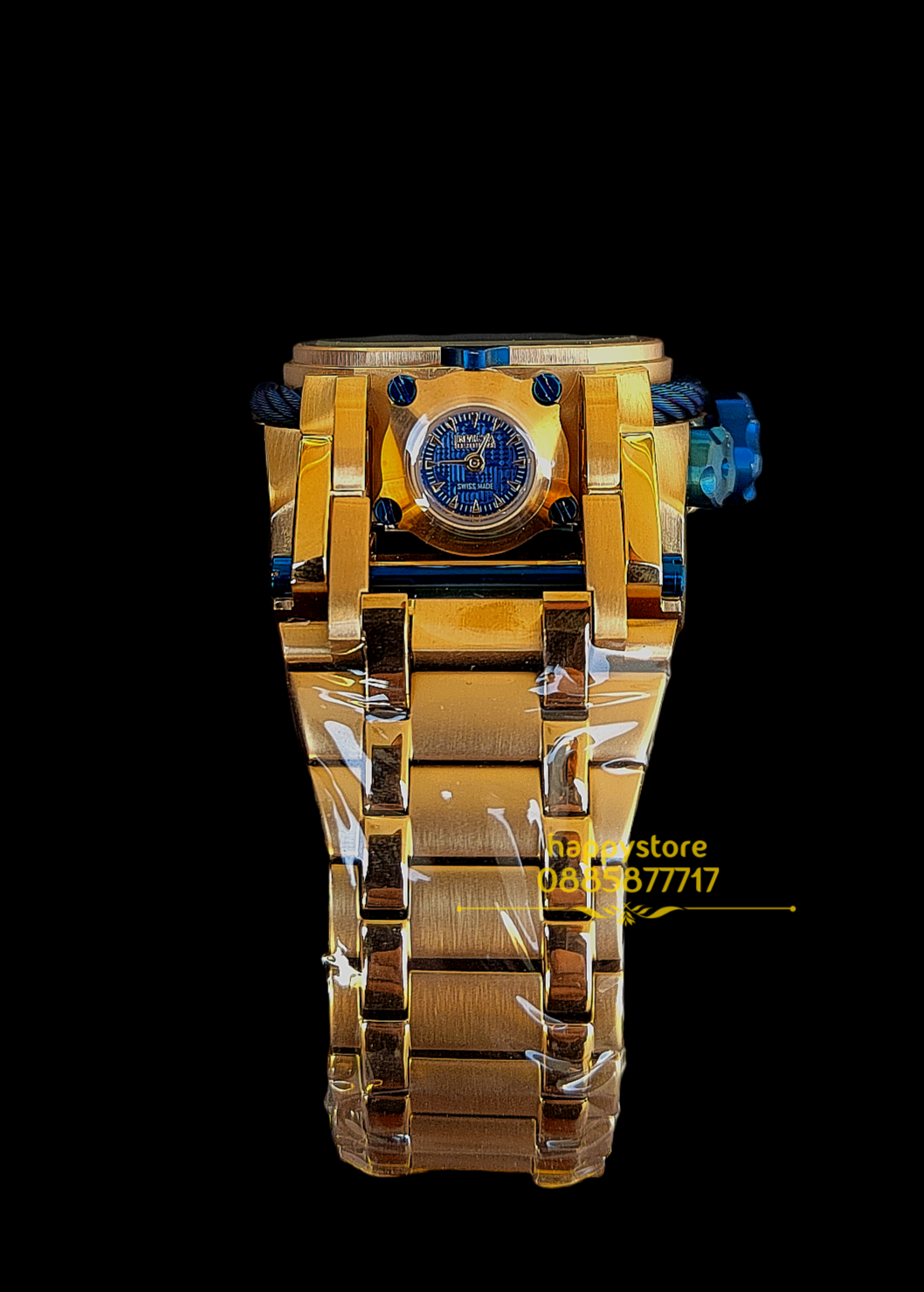 INVICTA Bolt Zeus Magnum Gold and Blue 52 mm