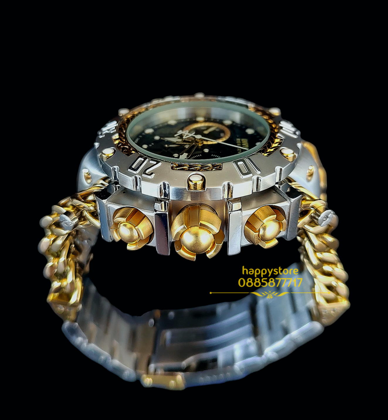 INVICTA Gladiator Silver/Gold 60 mm