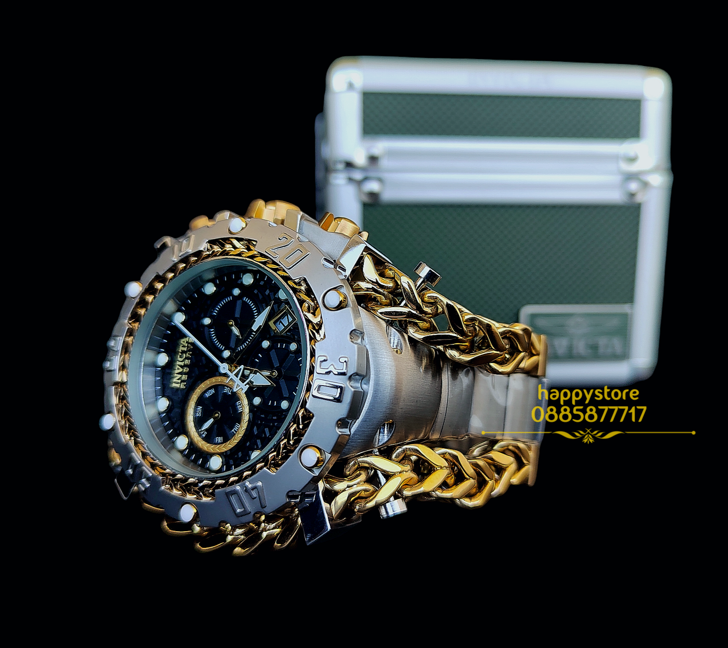 INVICTA Gladiator Silver/Gold 60 mm