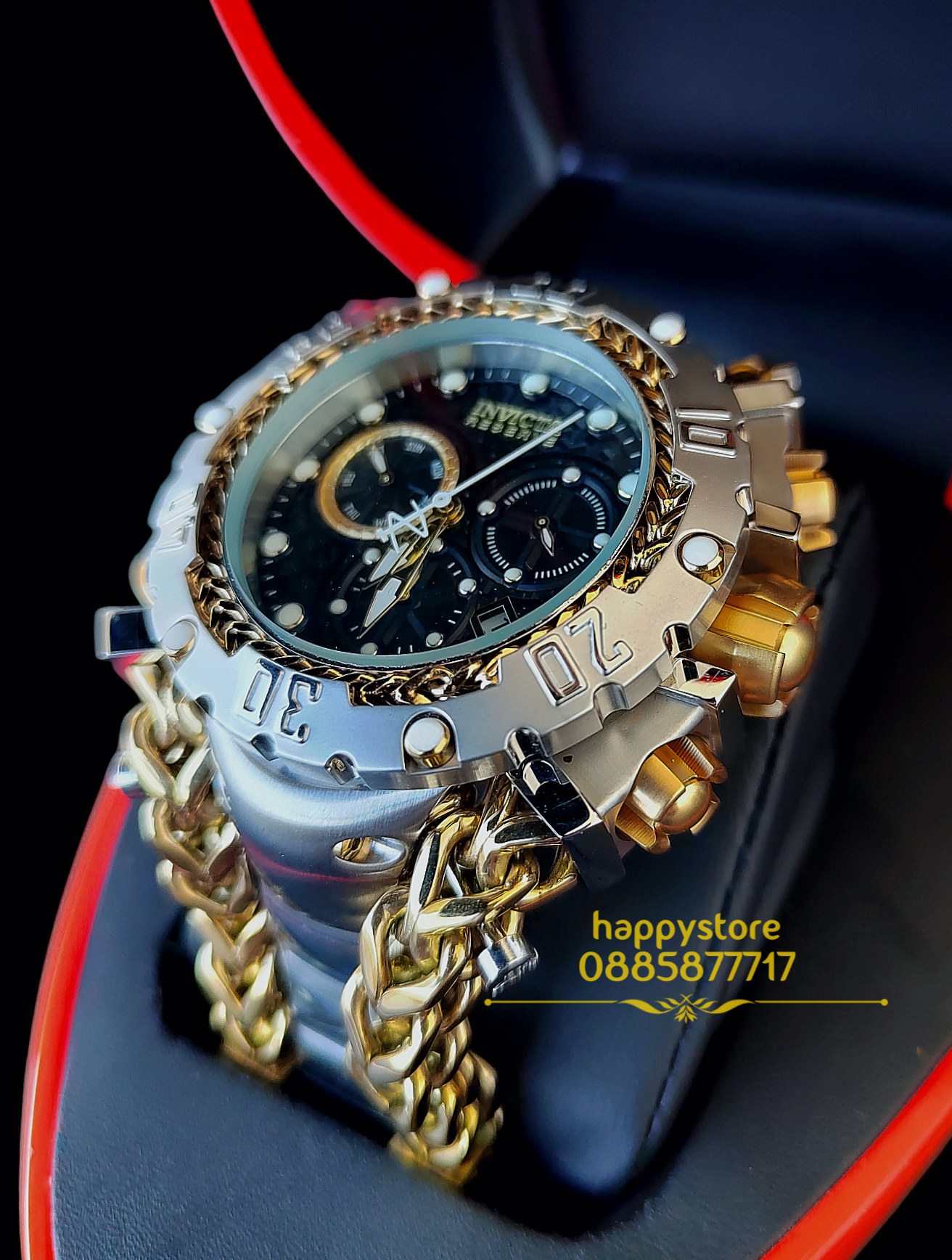 INVICTA Gladiator Silver/Gold 60 mm