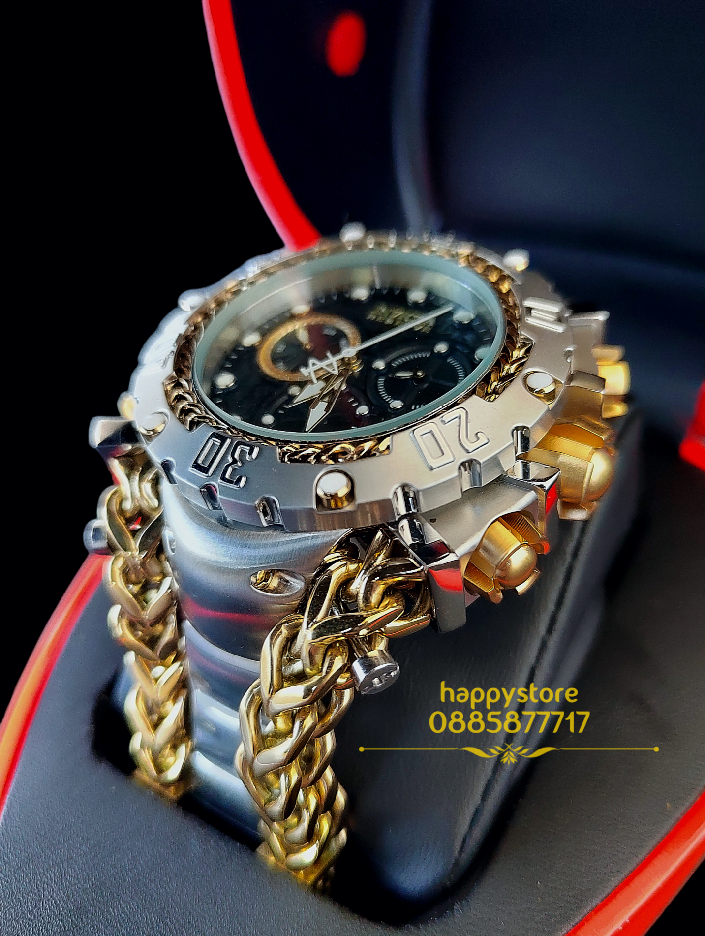 INVICTA Gladiator Silver/Gold 60 mm