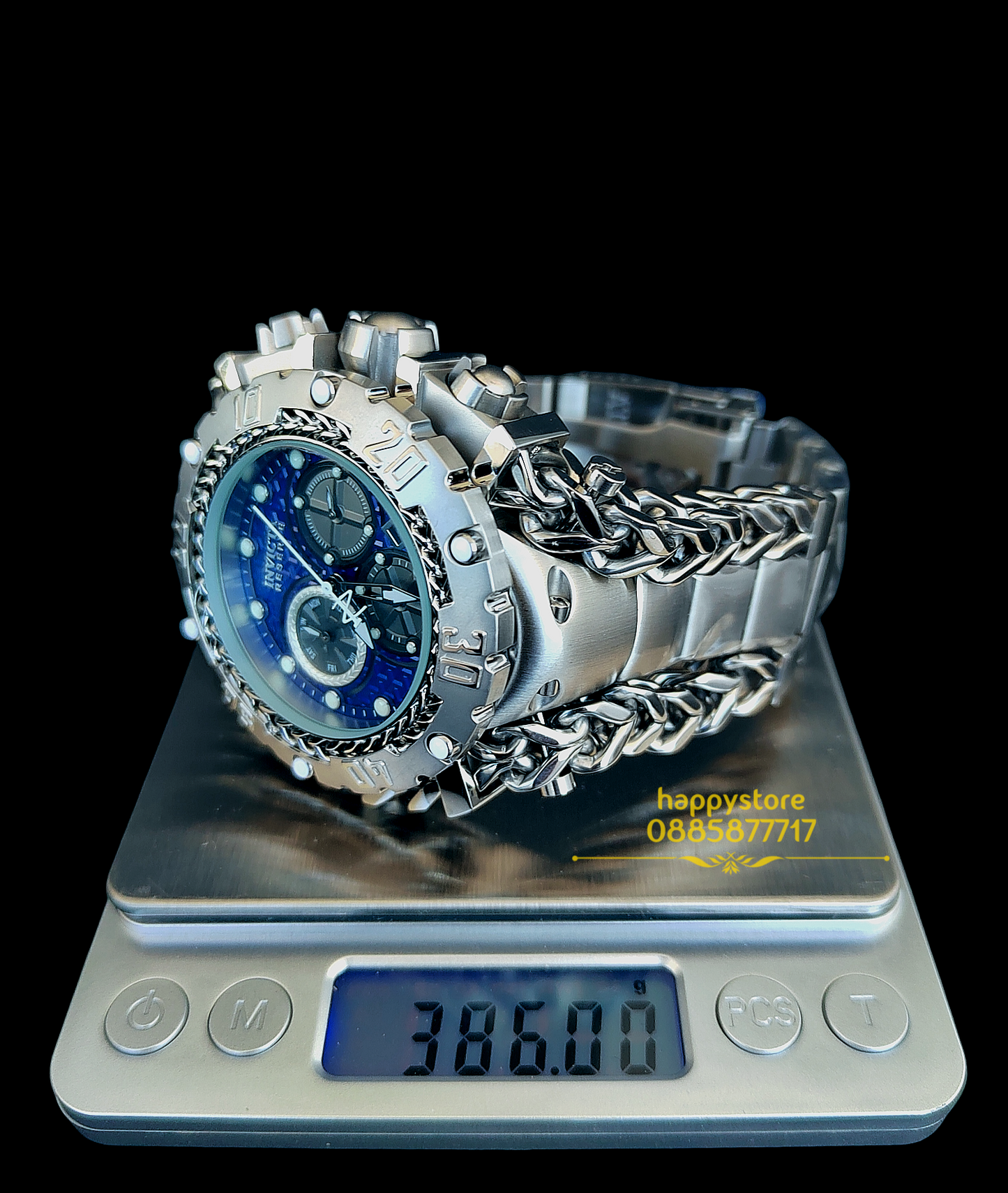 INVICTA Gladiator Silver blue dial 60 mm