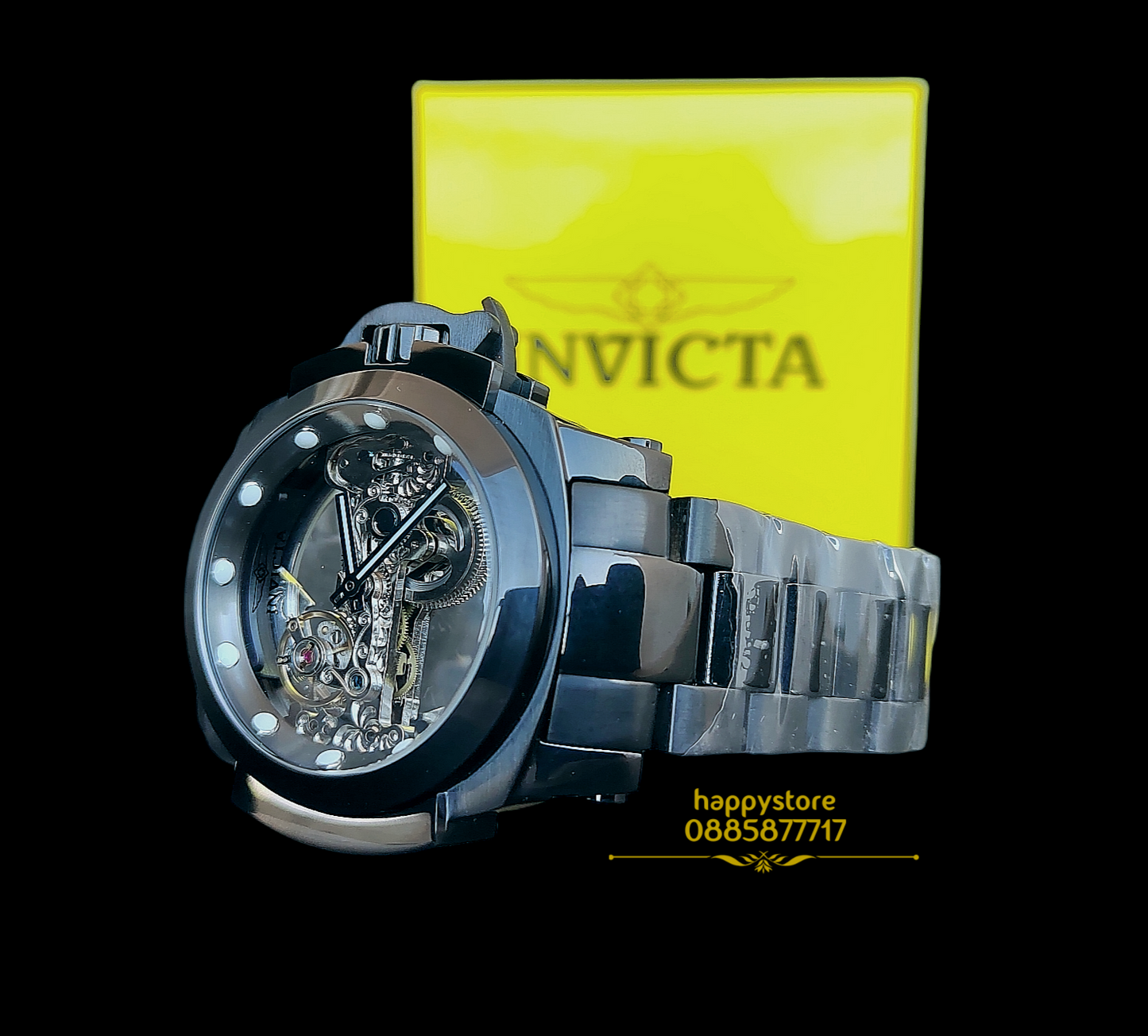 INVICTA Coalition forces Black Skeleton Full metal automatic 56 mm