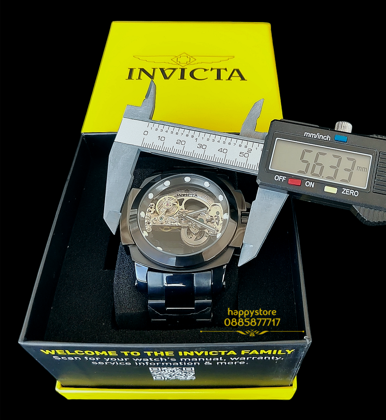 INVICTA Coalition forces Black Skeleton Full metal automatic 56 mm