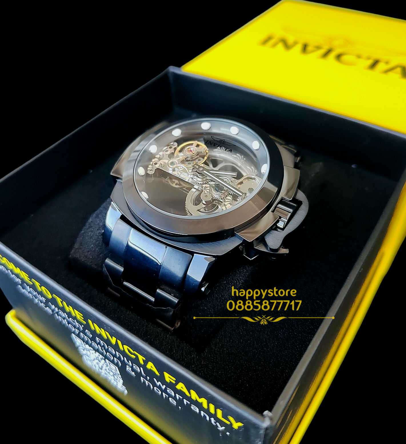 INVICTA Coalition forces Black Skeleton Full metal automatic 56 mm