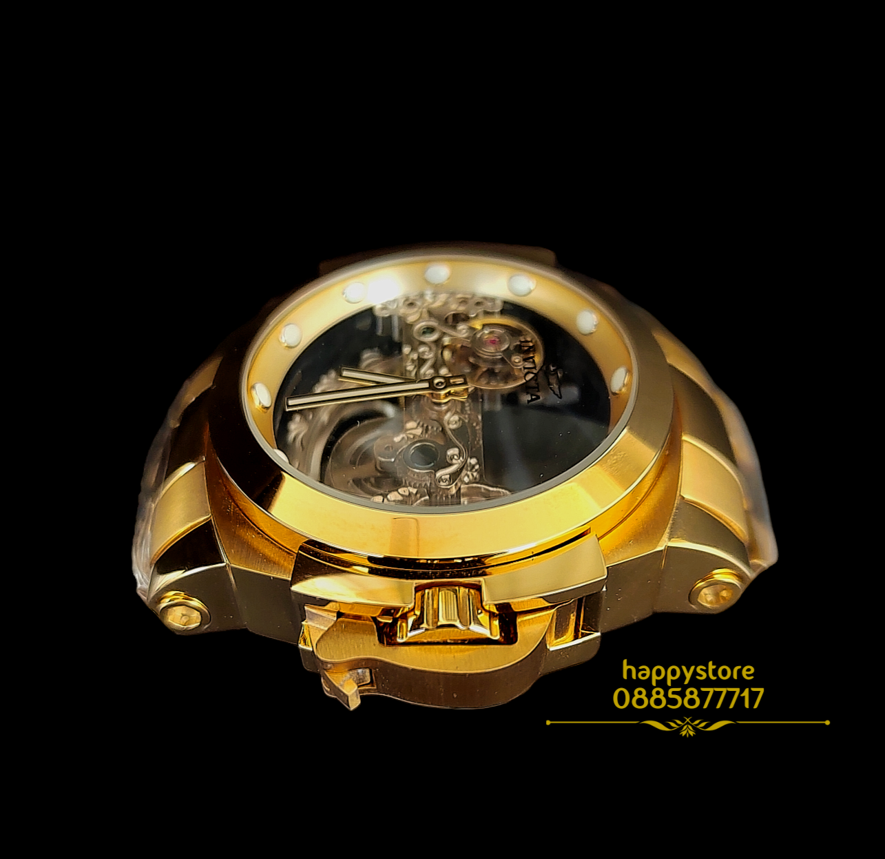 INVICTA Coalition forces Gold Skeleton Full metal automatic 56 mm