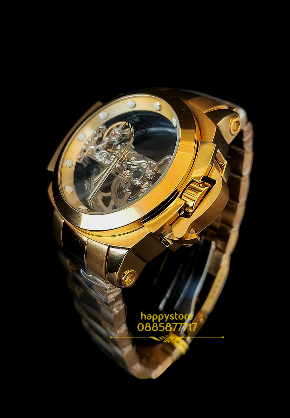 INVICTA Coalition forces Gold Skeleton Full metal automatic 56 mm