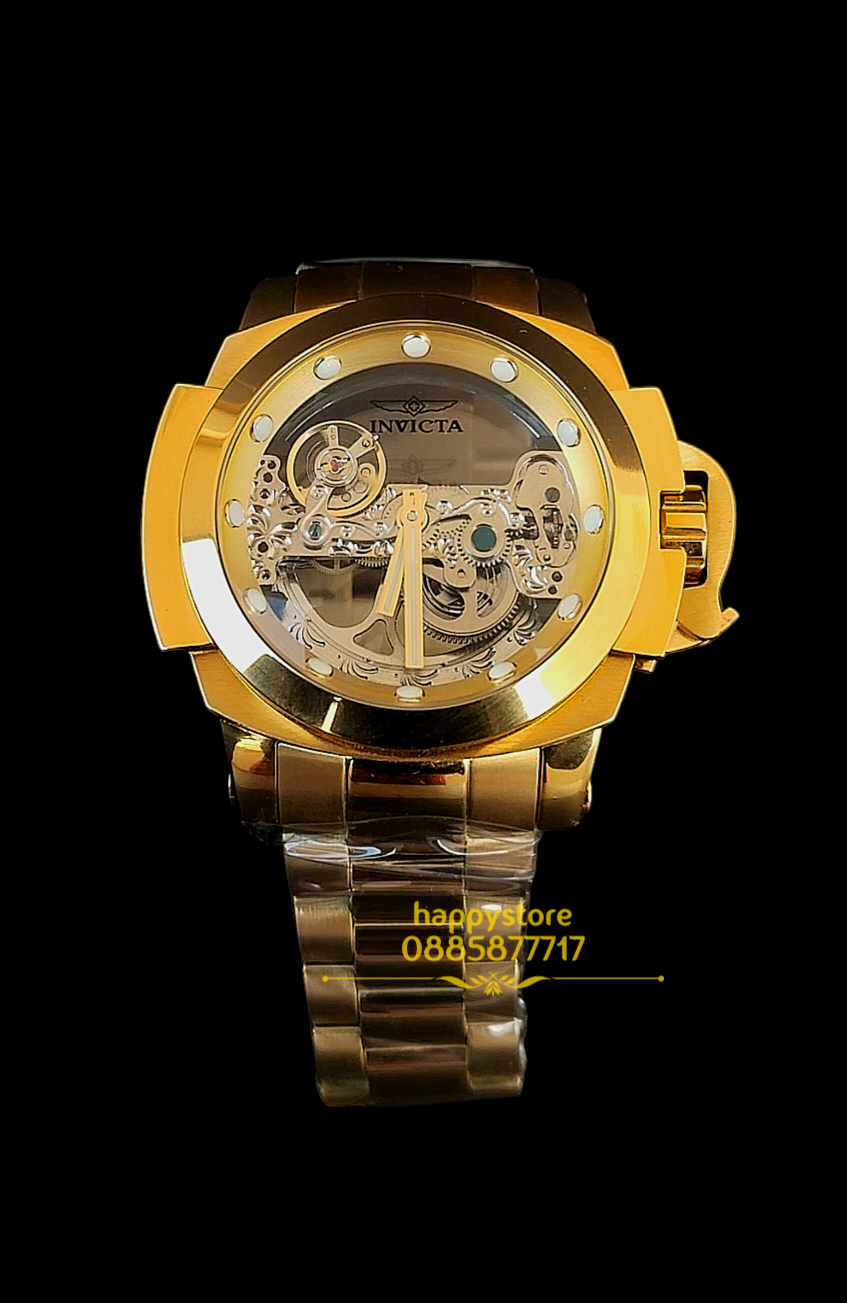 INVICTA Coalition forces Gold Skeleton Full metal automatic 56 mm