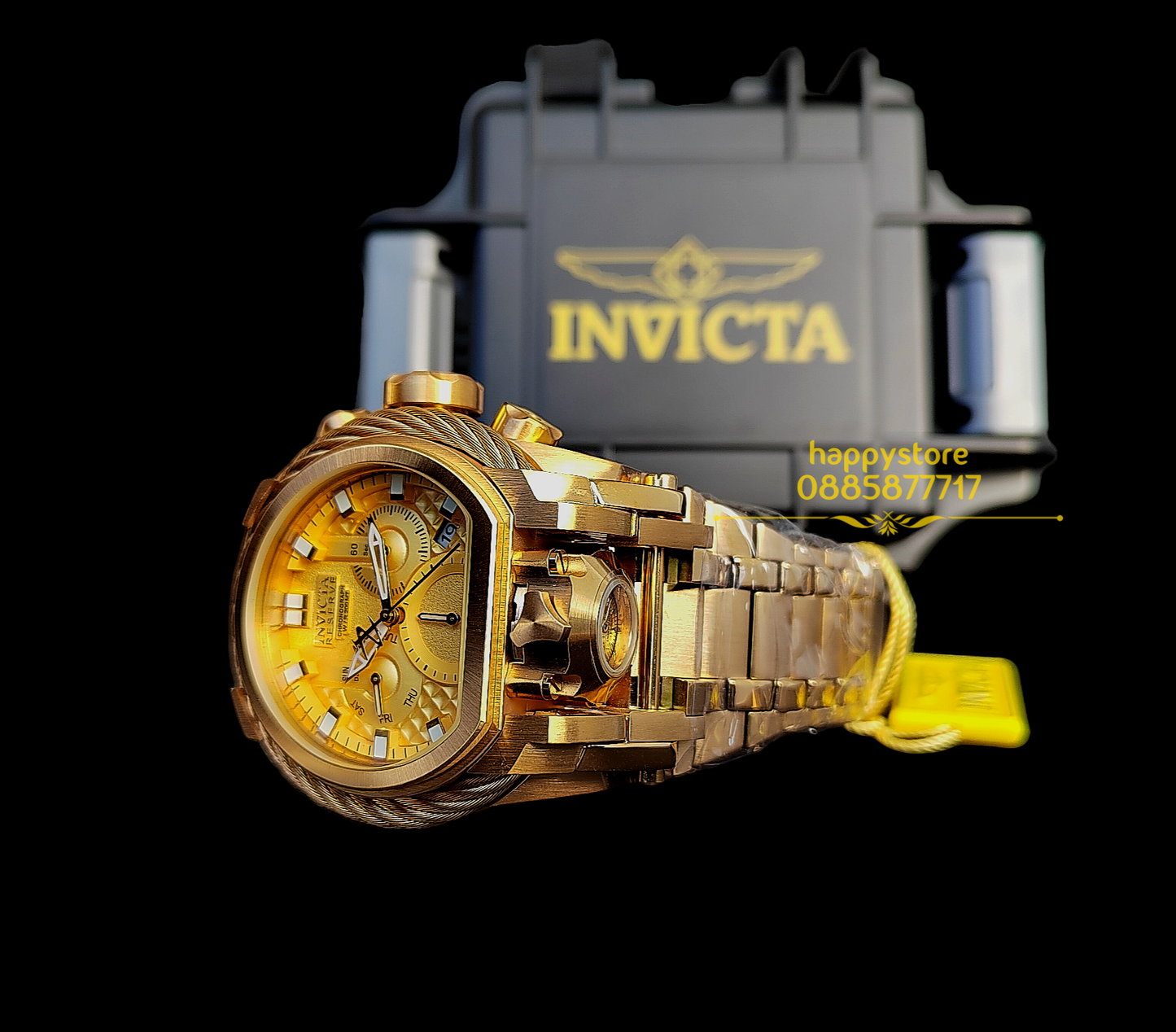INVICTA Magnum Gold 52 mm