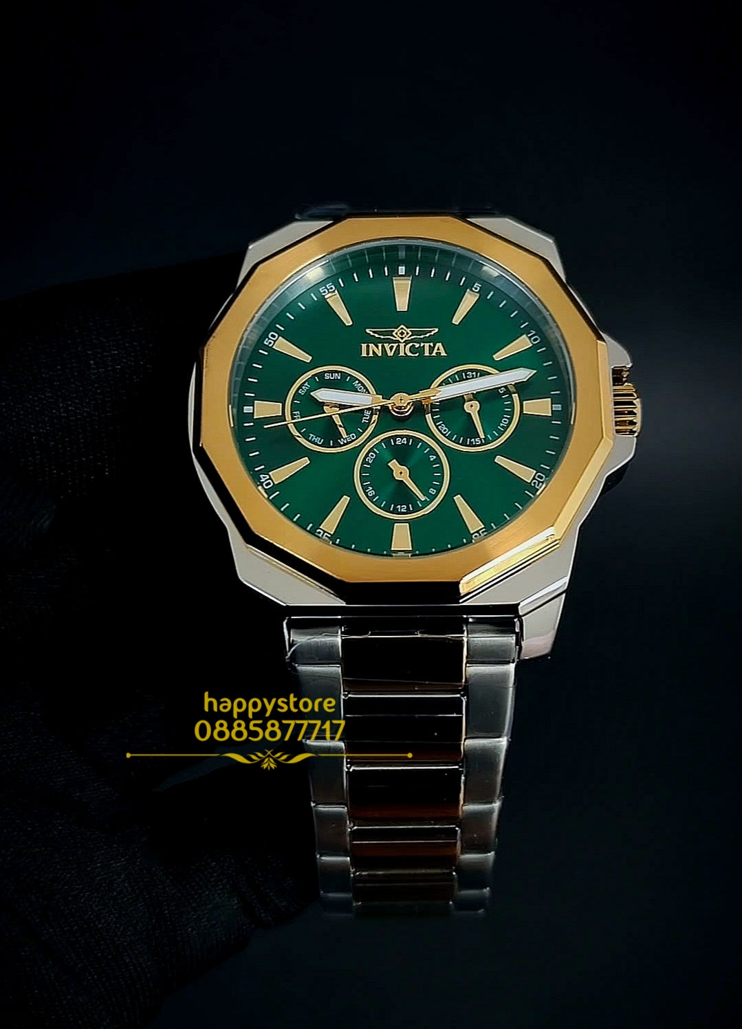 INVICTA Speedway Silver and Gold 44 mm