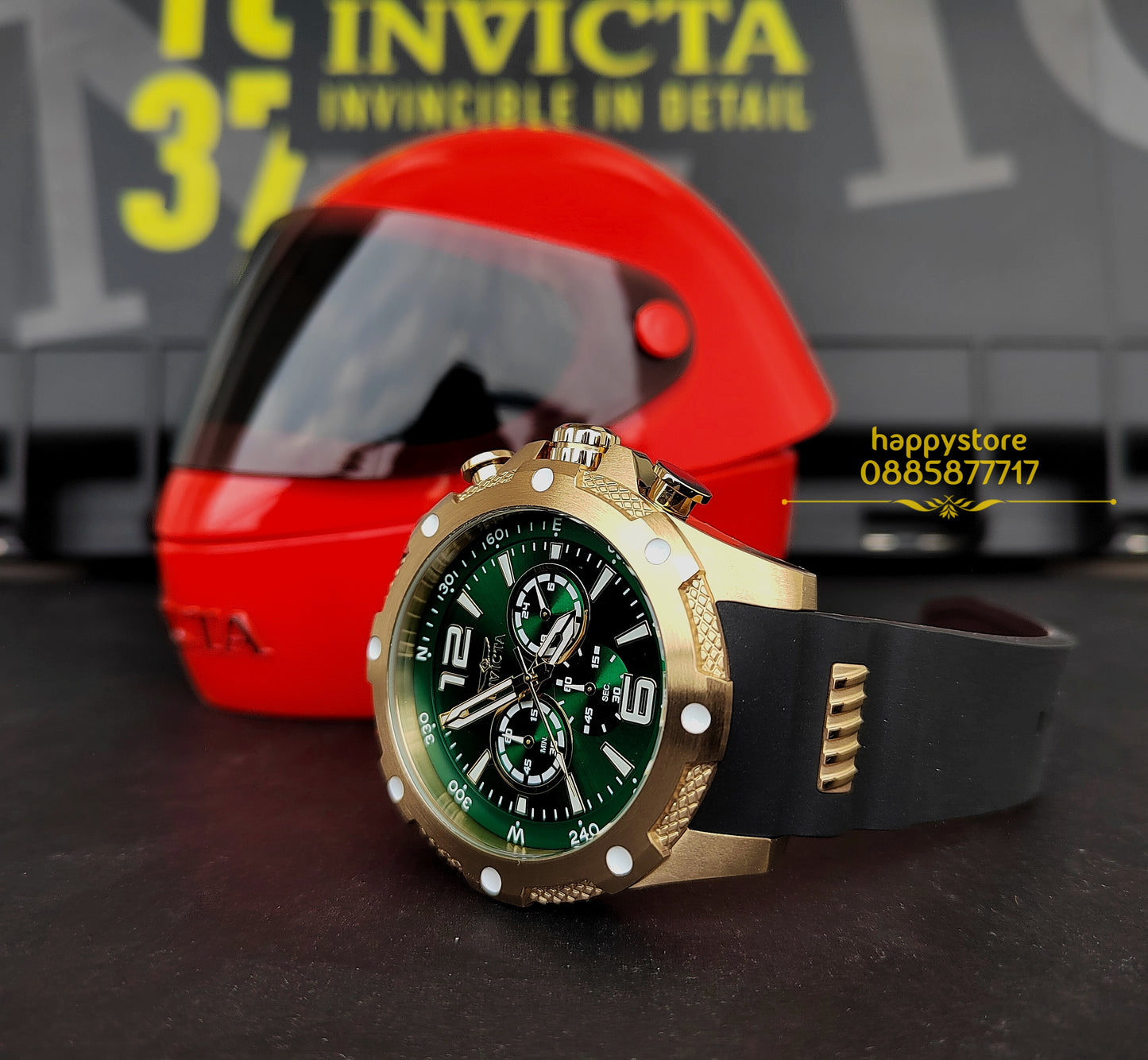 INVICTA Axis Gold/Green 50 mm