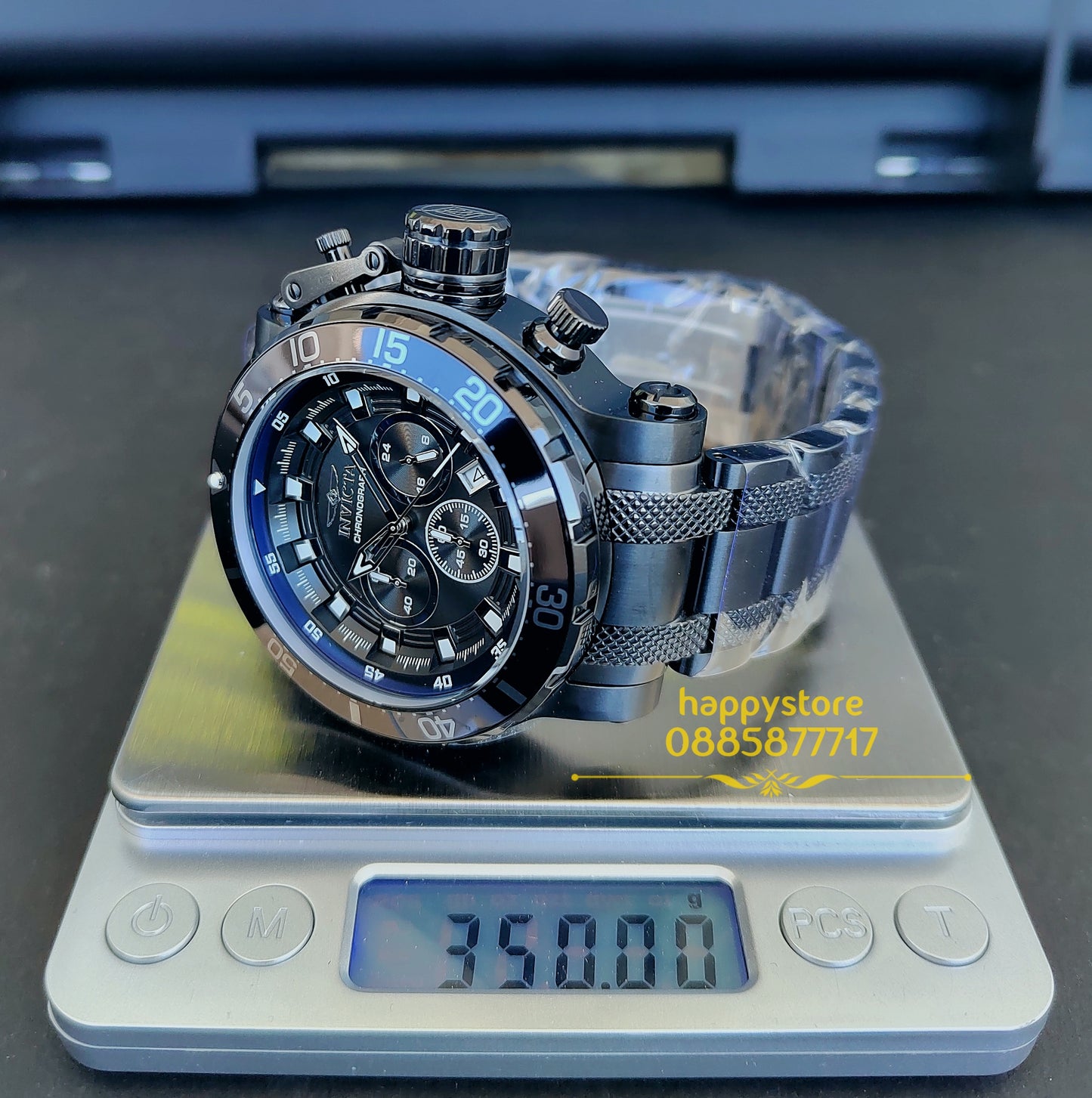 INVICTA Chronograph Full Metal black 52 mm