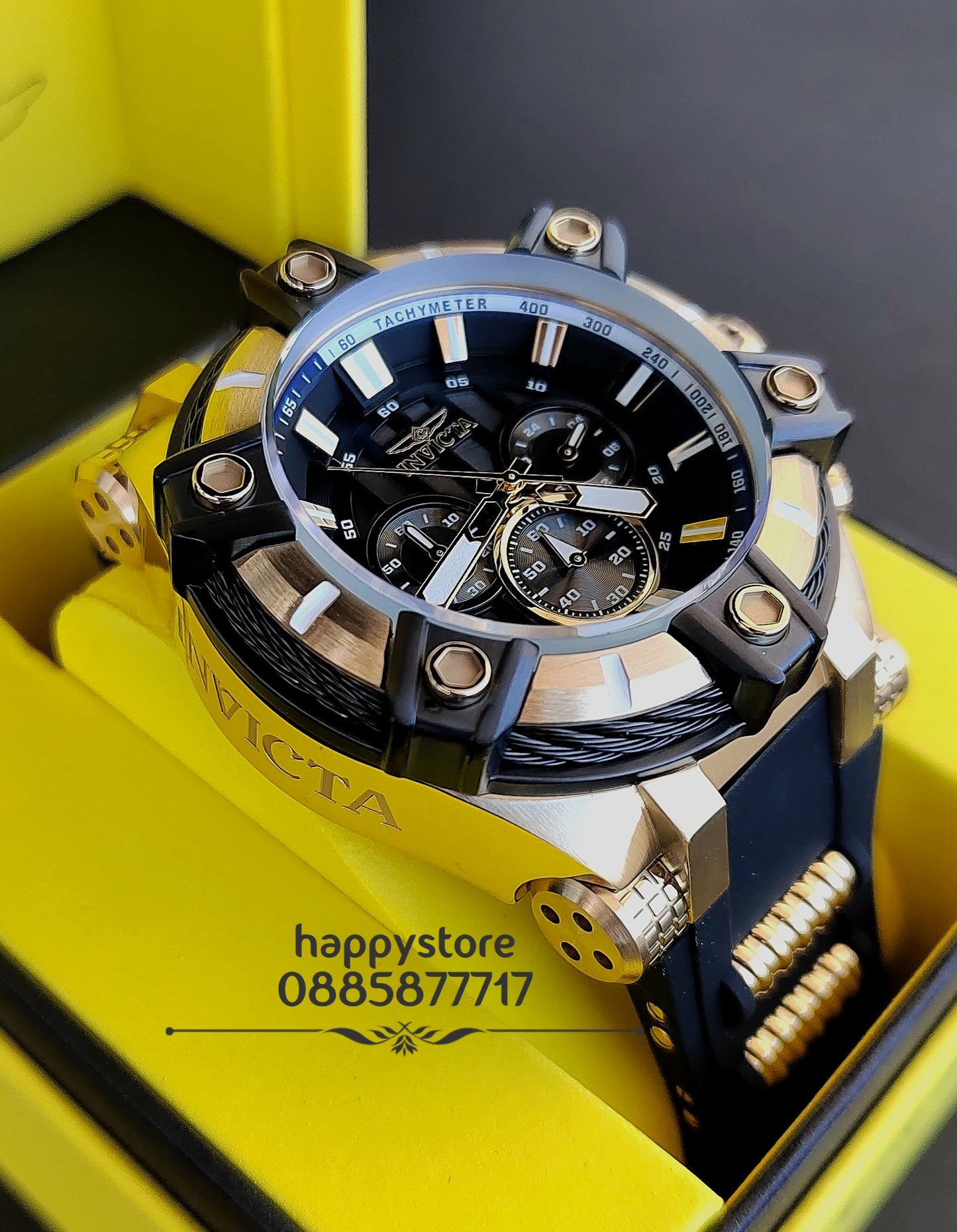 INVICTA Bolt Gunmetal Gold 52 mm