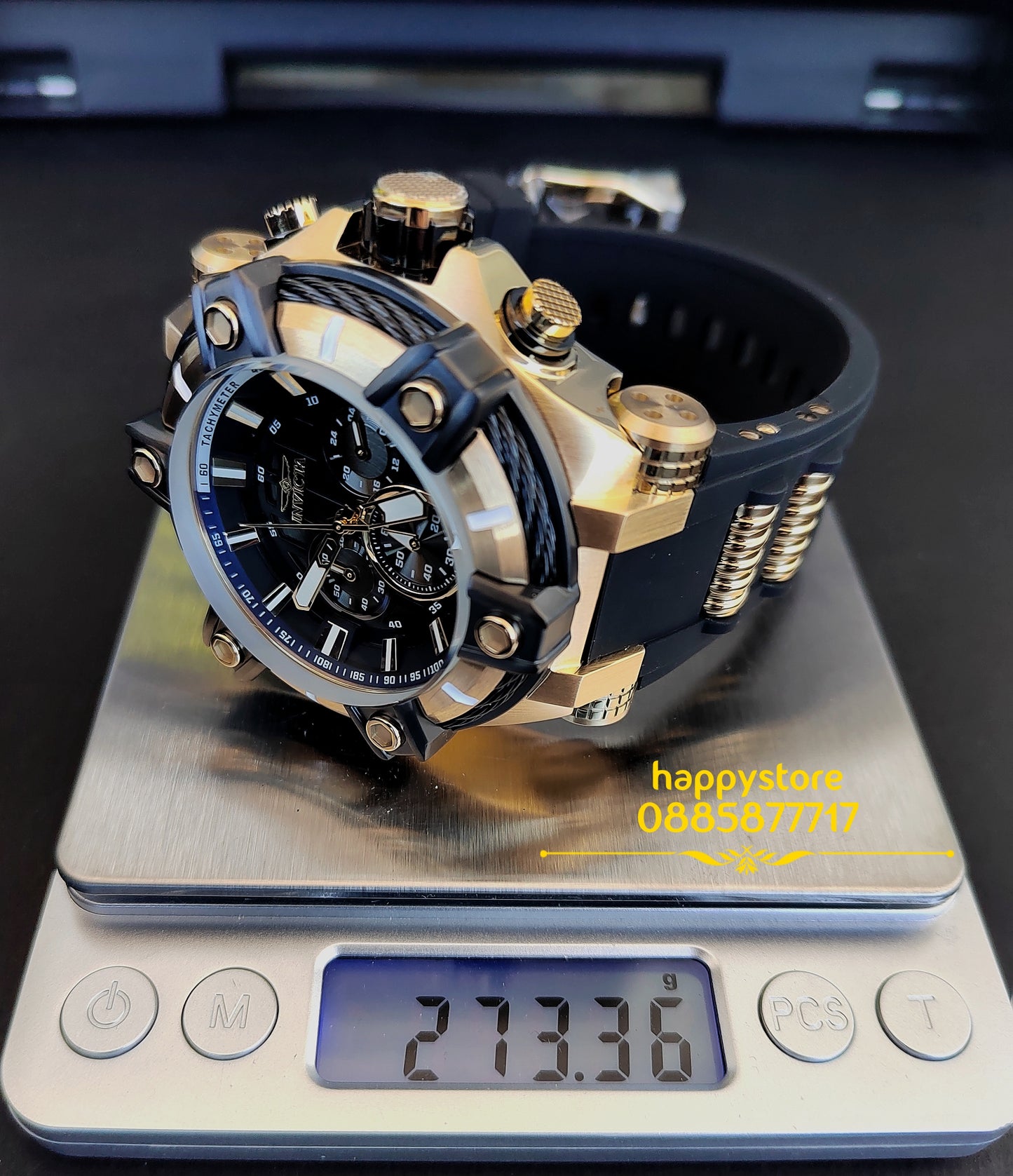 INVICTA Bolt Gunmetal Gold 52 mm