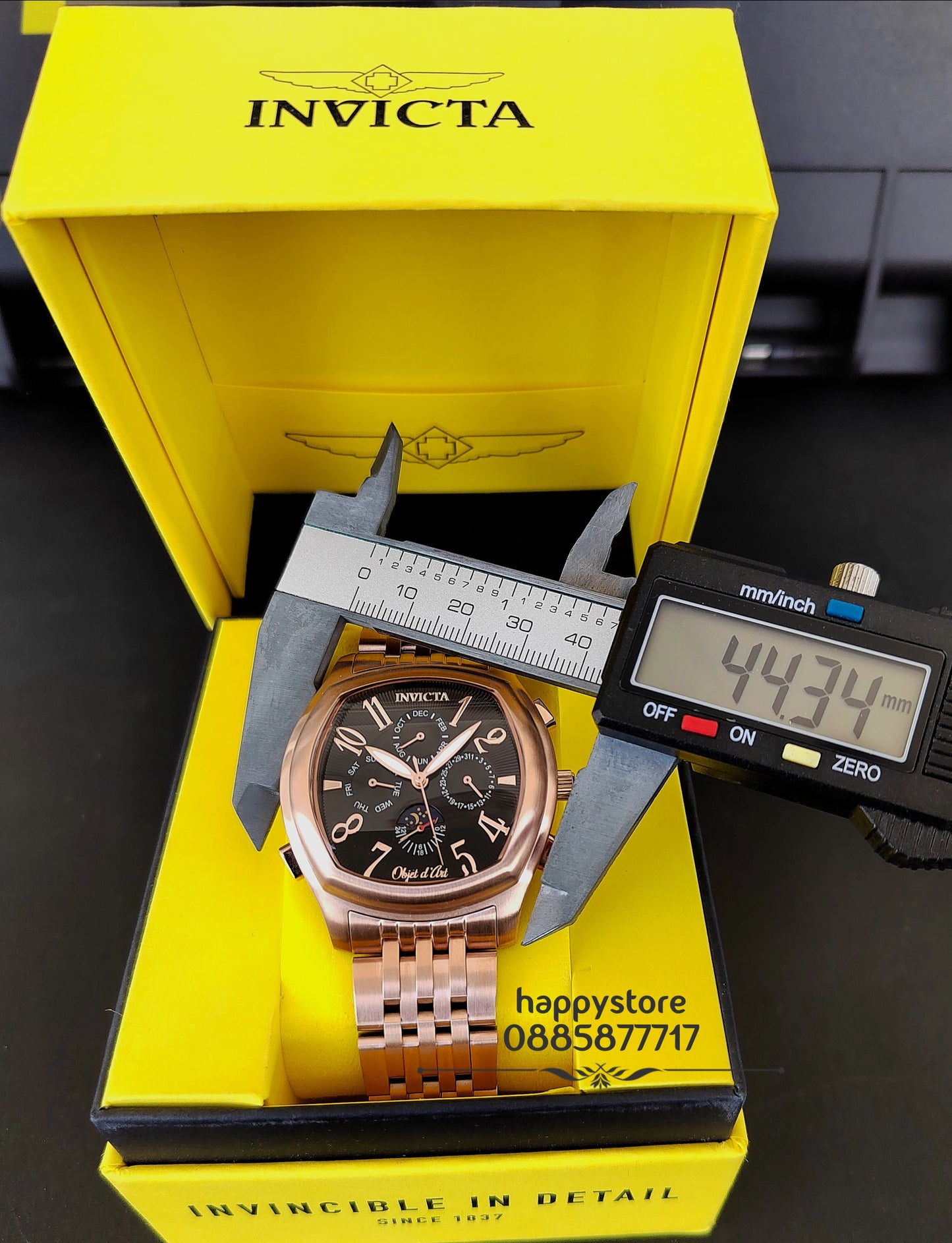 INVICTA Object D Art automatic Rose Gold 44 mm