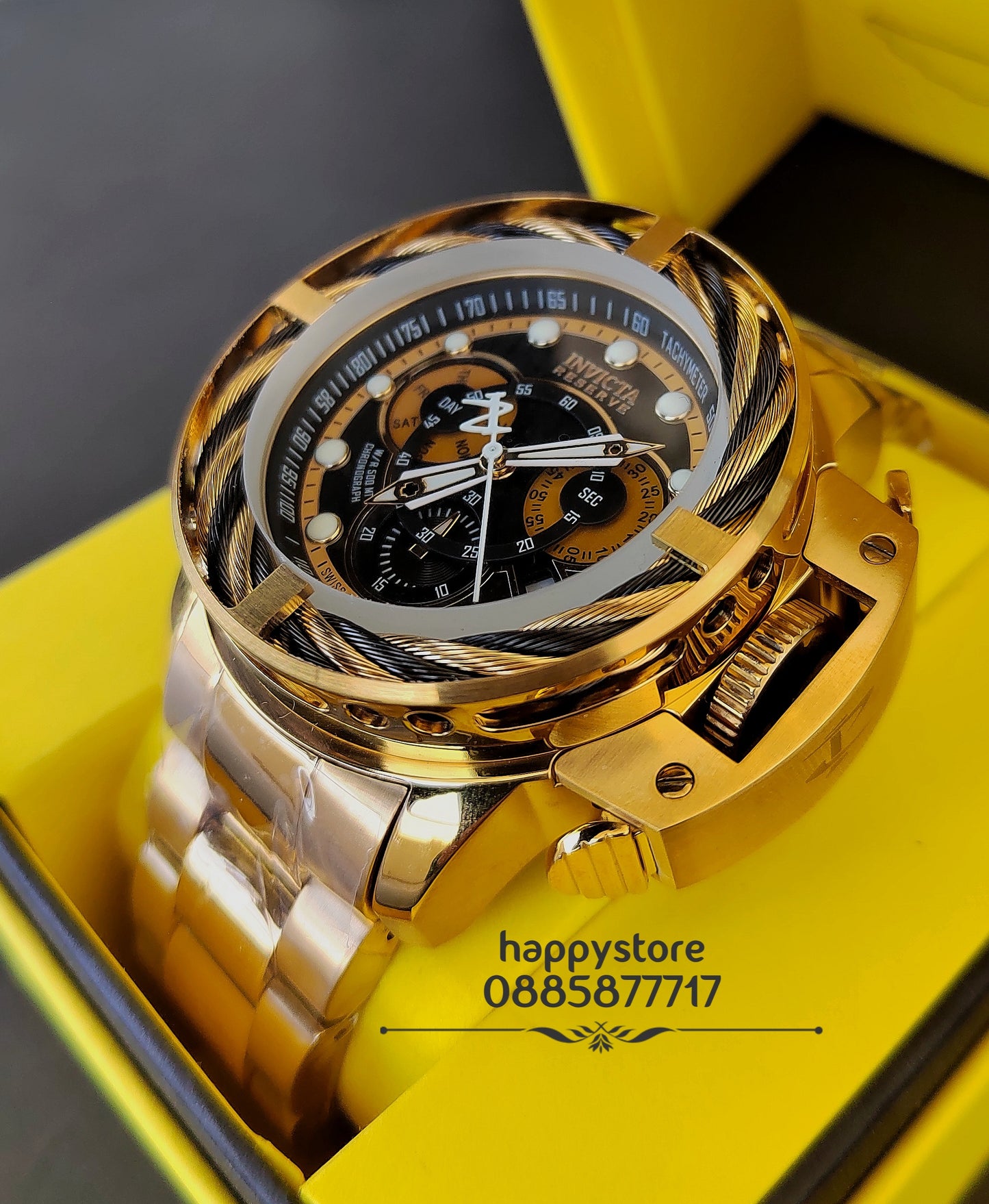 INVICTA Reserve I-Force Chronograph Gold 52 mm