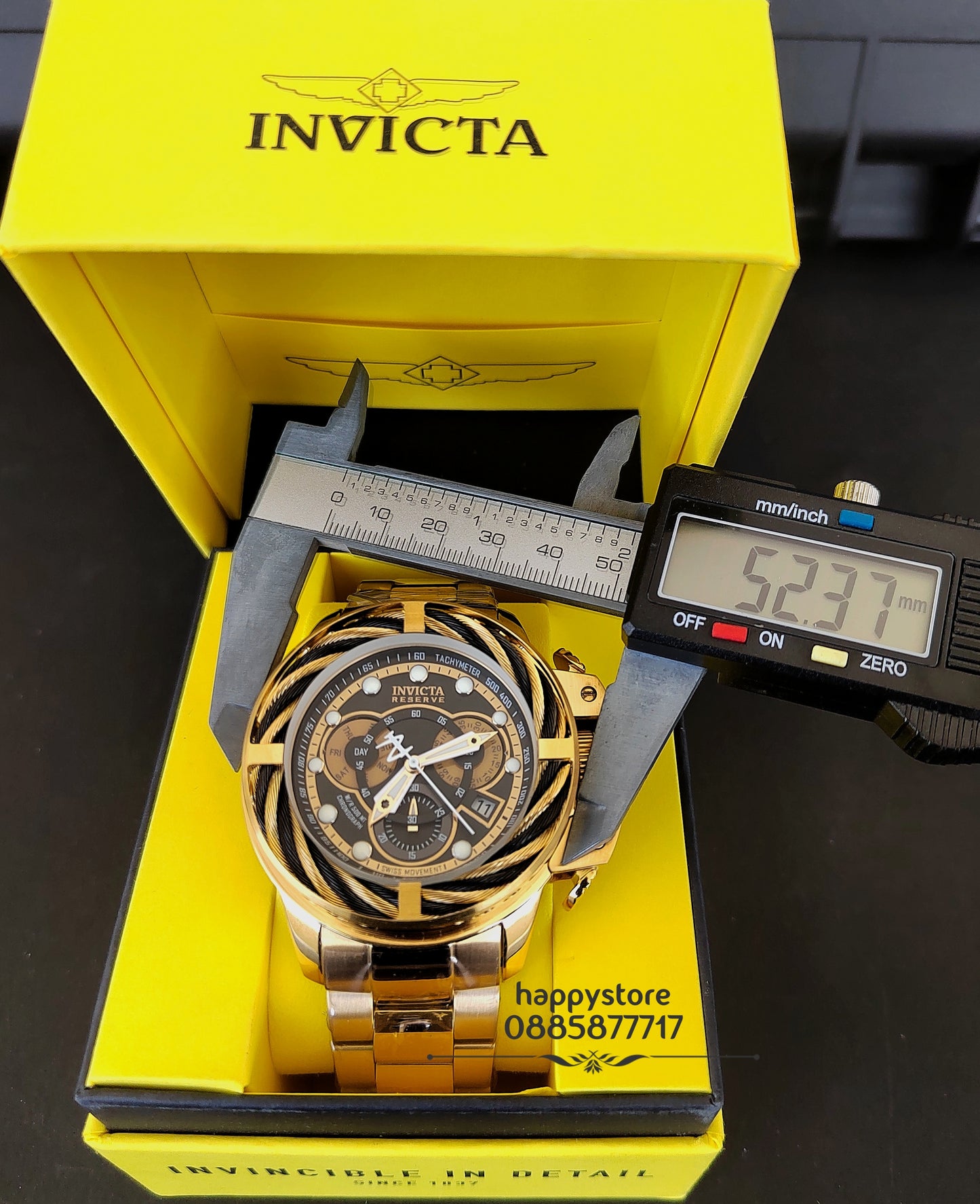 INVICTA Reserve I-Force Chronograph Gold 52 mm