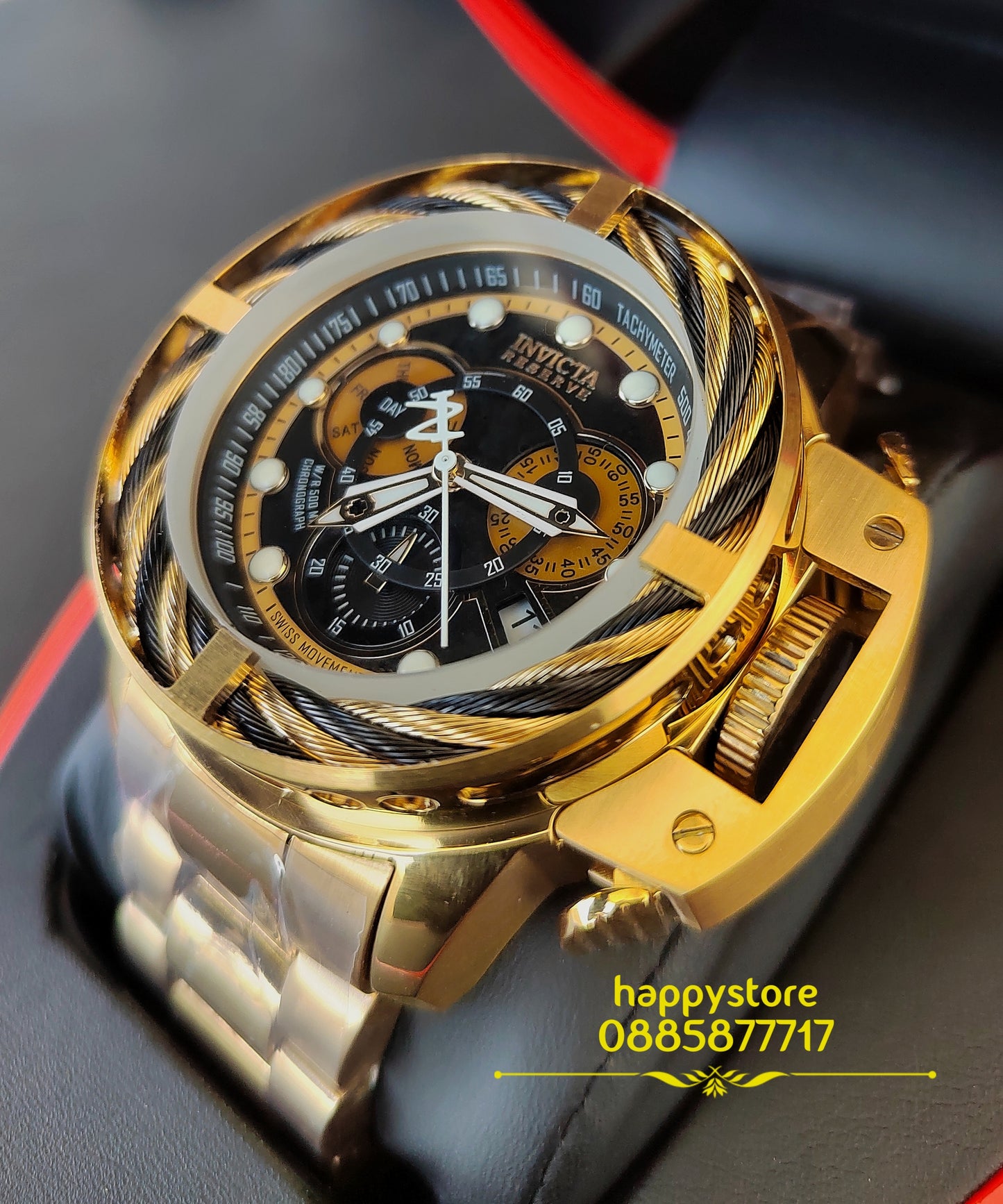 INVICTA Reserve I-Force Chronograph Gold 52 mm