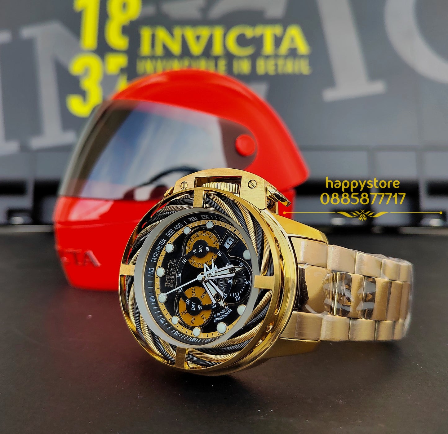 INVICTA Reserve I-Force Chronograph Gold 52 mm
