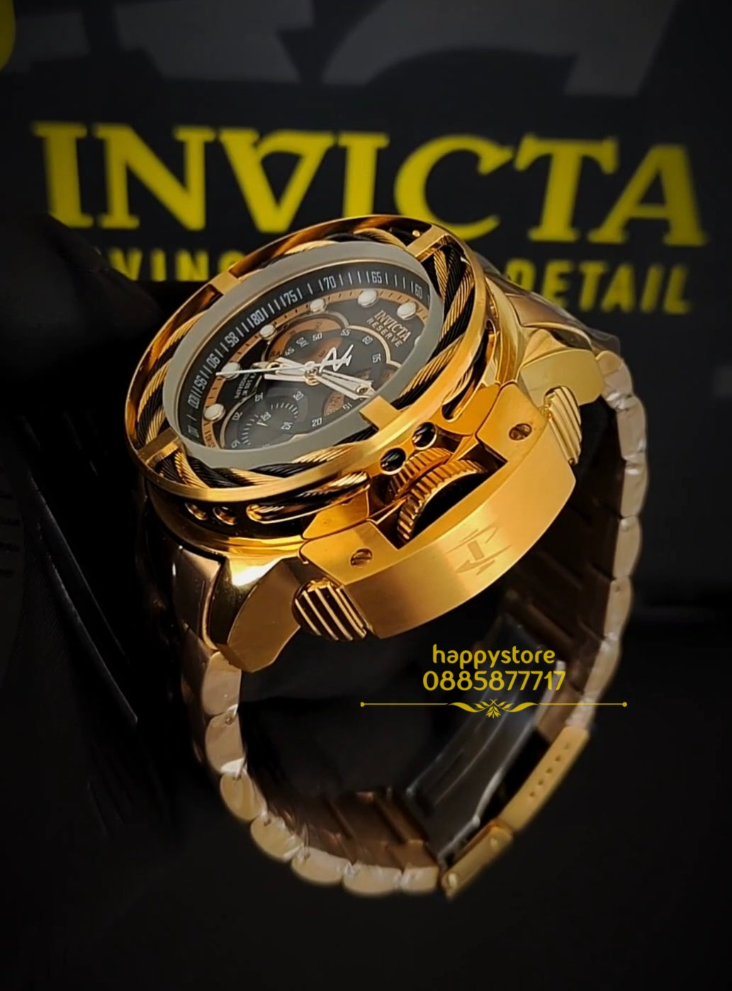 INVICTA Reserve I-Force Chronograph Gold 52 mm