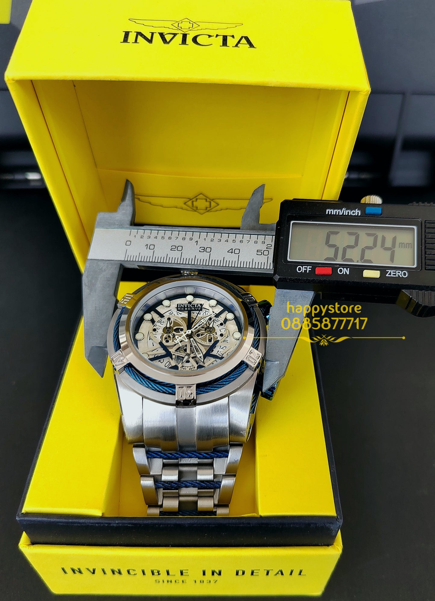 INVICTA Zeus-Reserve Silver 52 mm