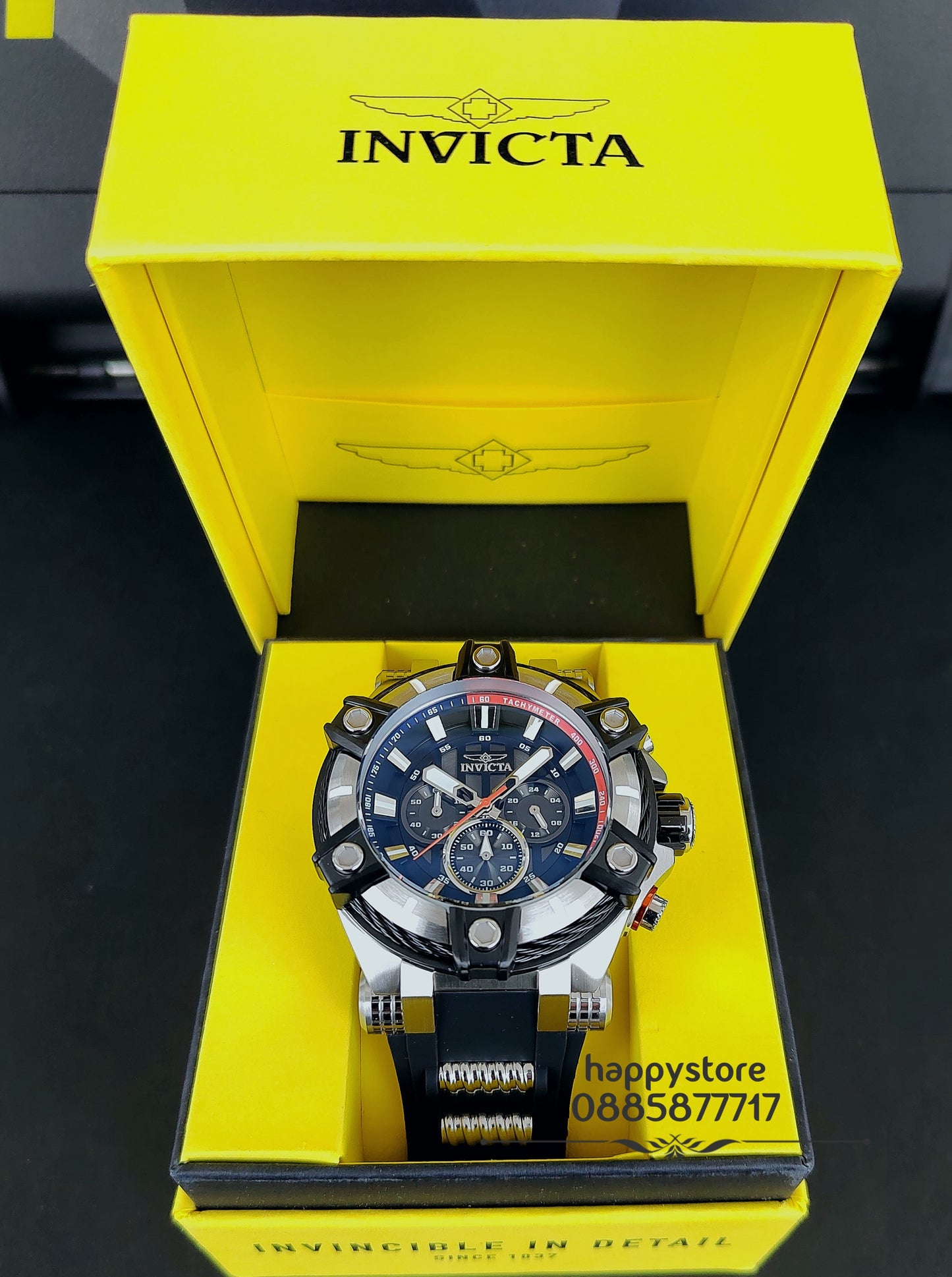 INVICTA Bolt Gunmetal Silver 52 mm