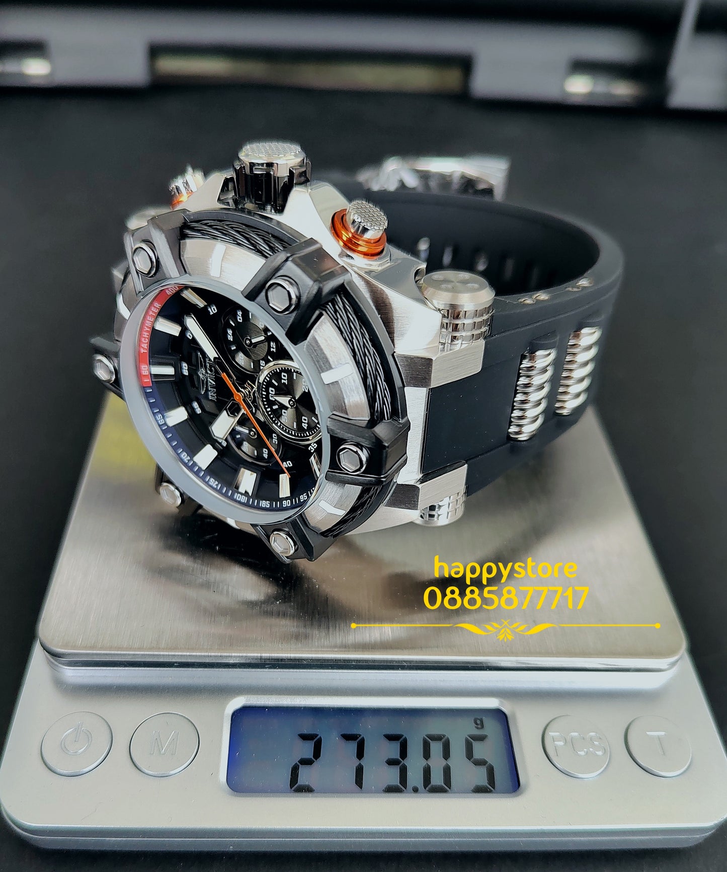 INVICTA Bolt Gunmetal Silver 52 mm