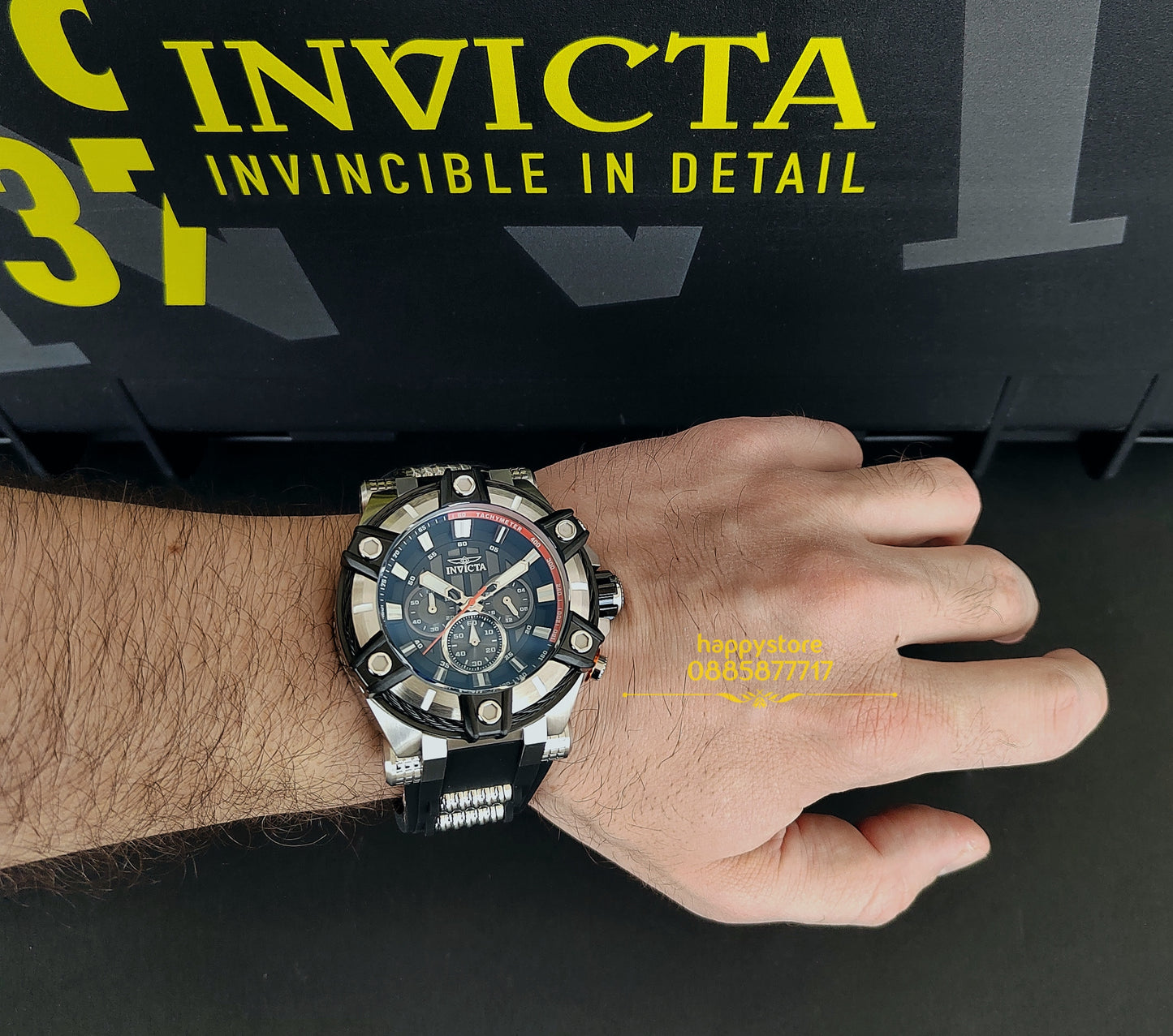 INVICTA Bolt Gunmetal Silver 52 mm