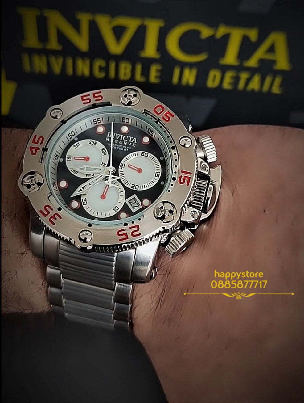 INVICTA Sea Hunter Silver 52 mm
