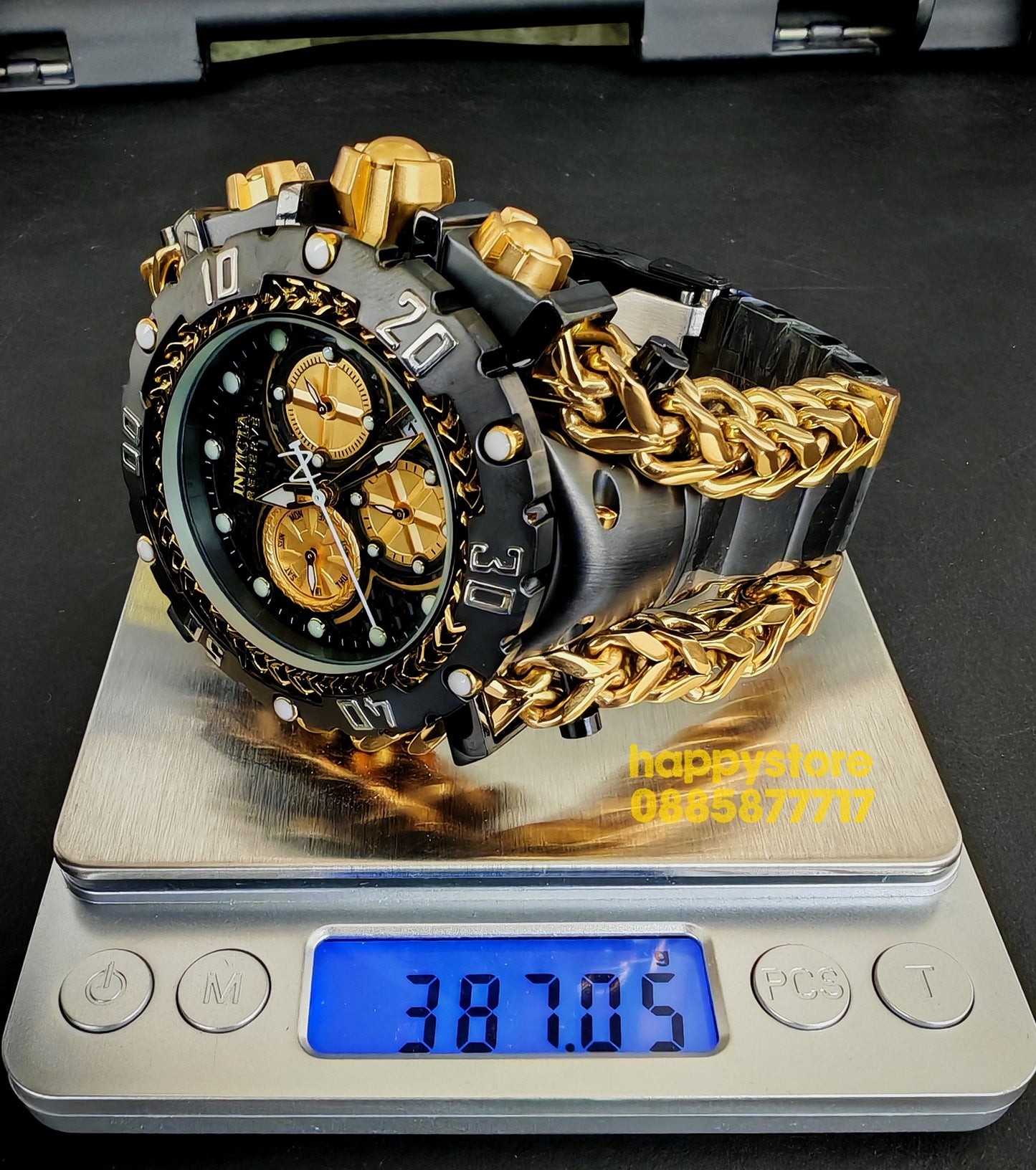 INVICTA Gladiator Black/Gold 60 mm