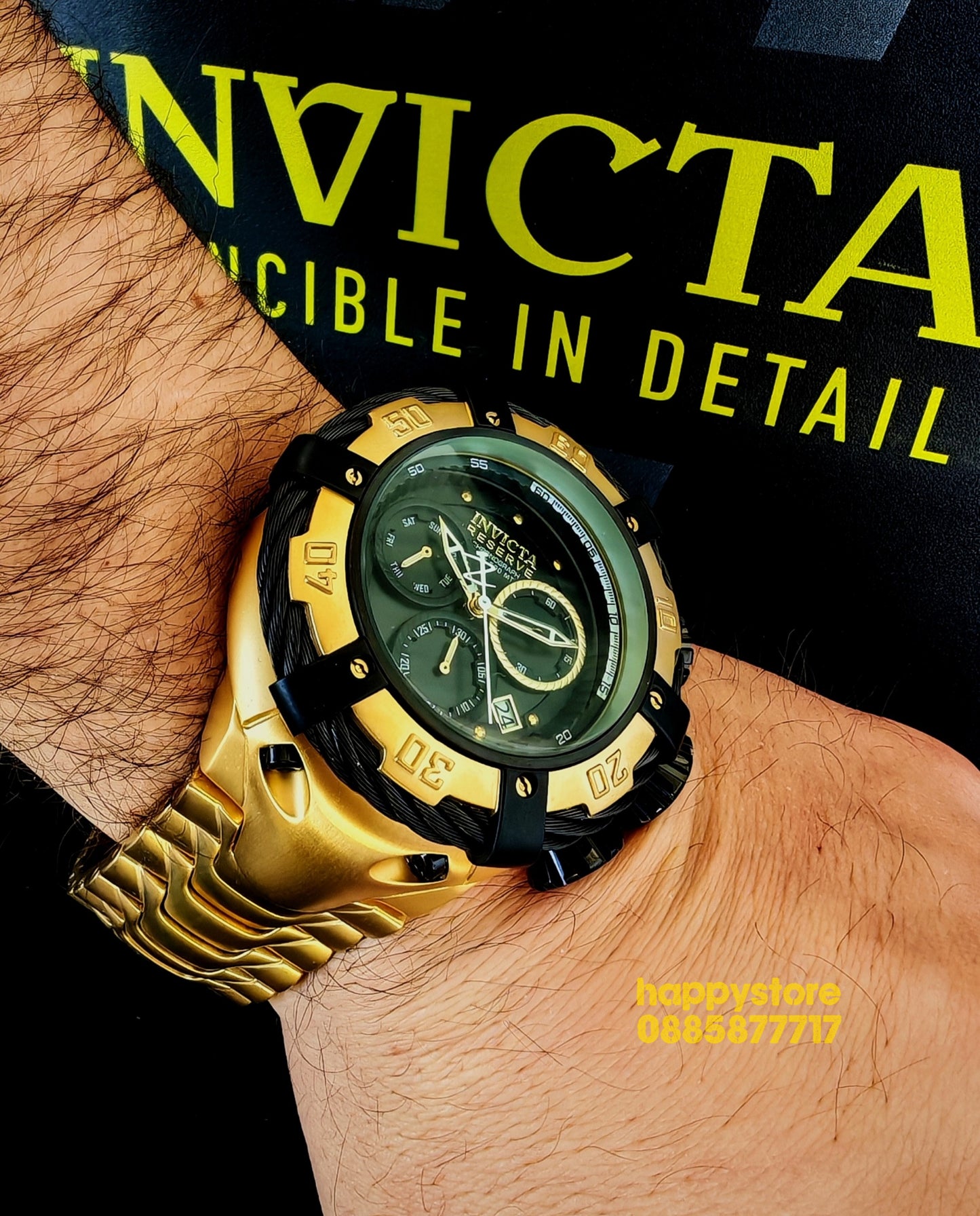 INVICTA Thunderbolt Reserve Gold/Black 55 мм