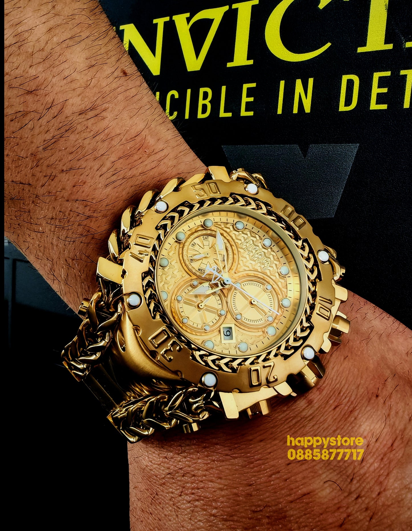 INVICTA Gladiator Gold 60 mm