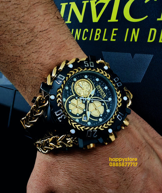 INVICTA Gladiator Black/Gold 60 mm