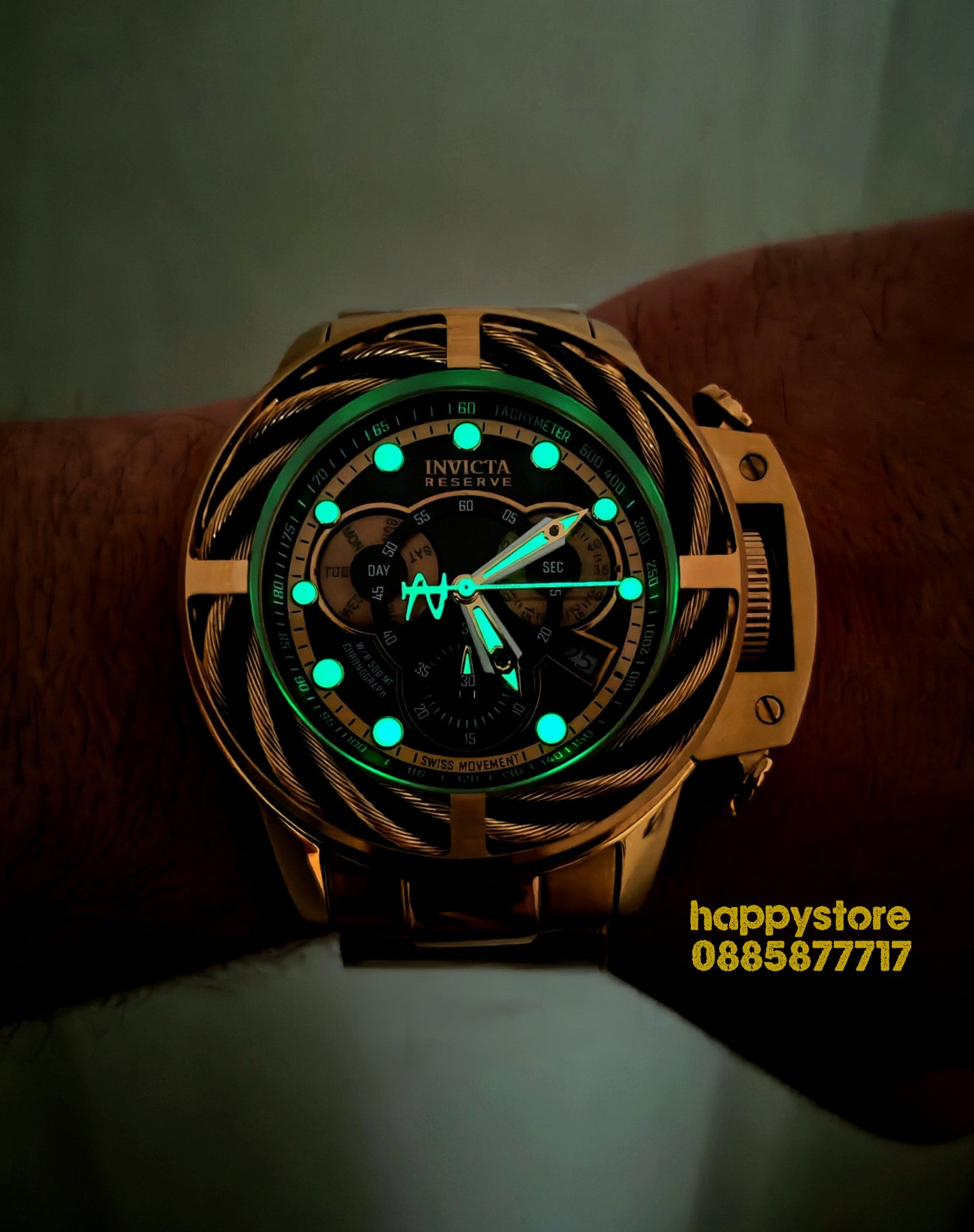 INVICTA Reserve I-Force Chronograph Gold 52 mm