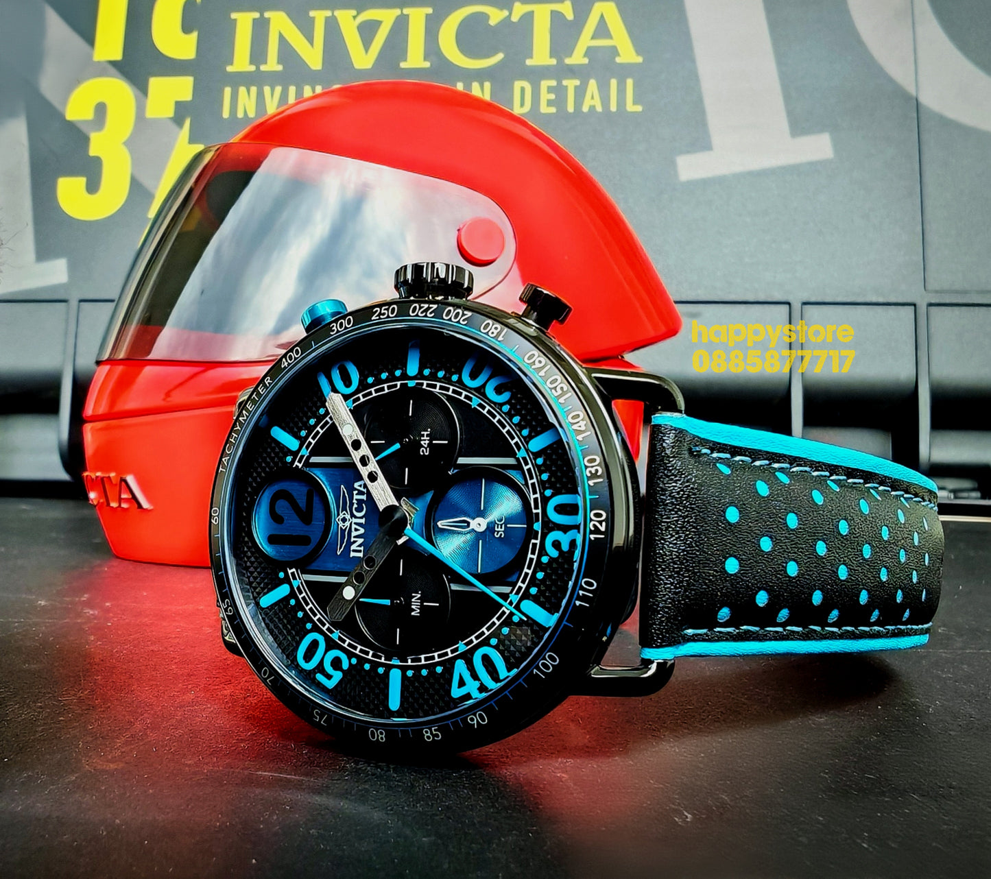 INVICTA Racing Aero Blue 44 mm