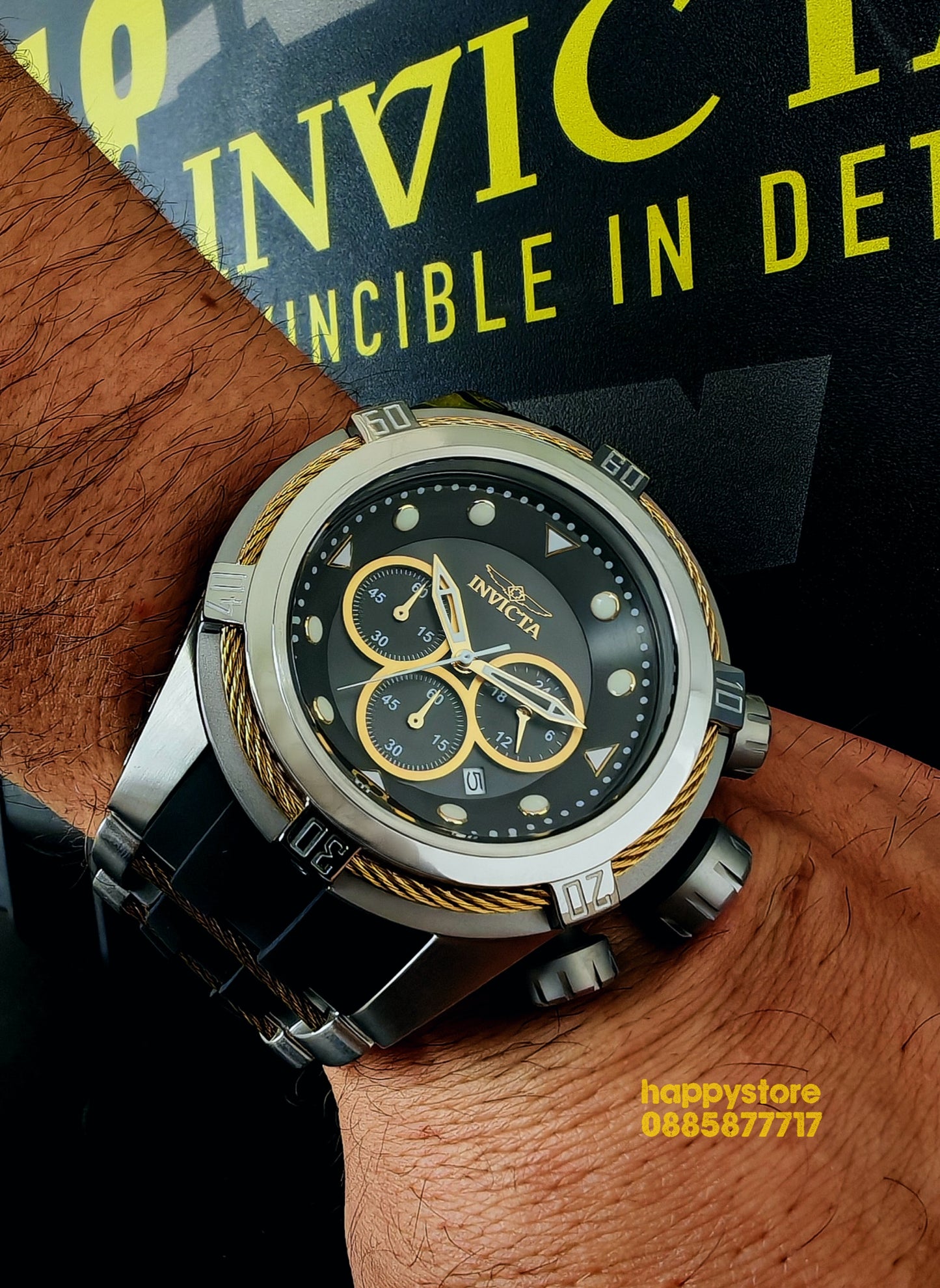 INVICTA Bolt Zeus Silver/Gold 53 mm