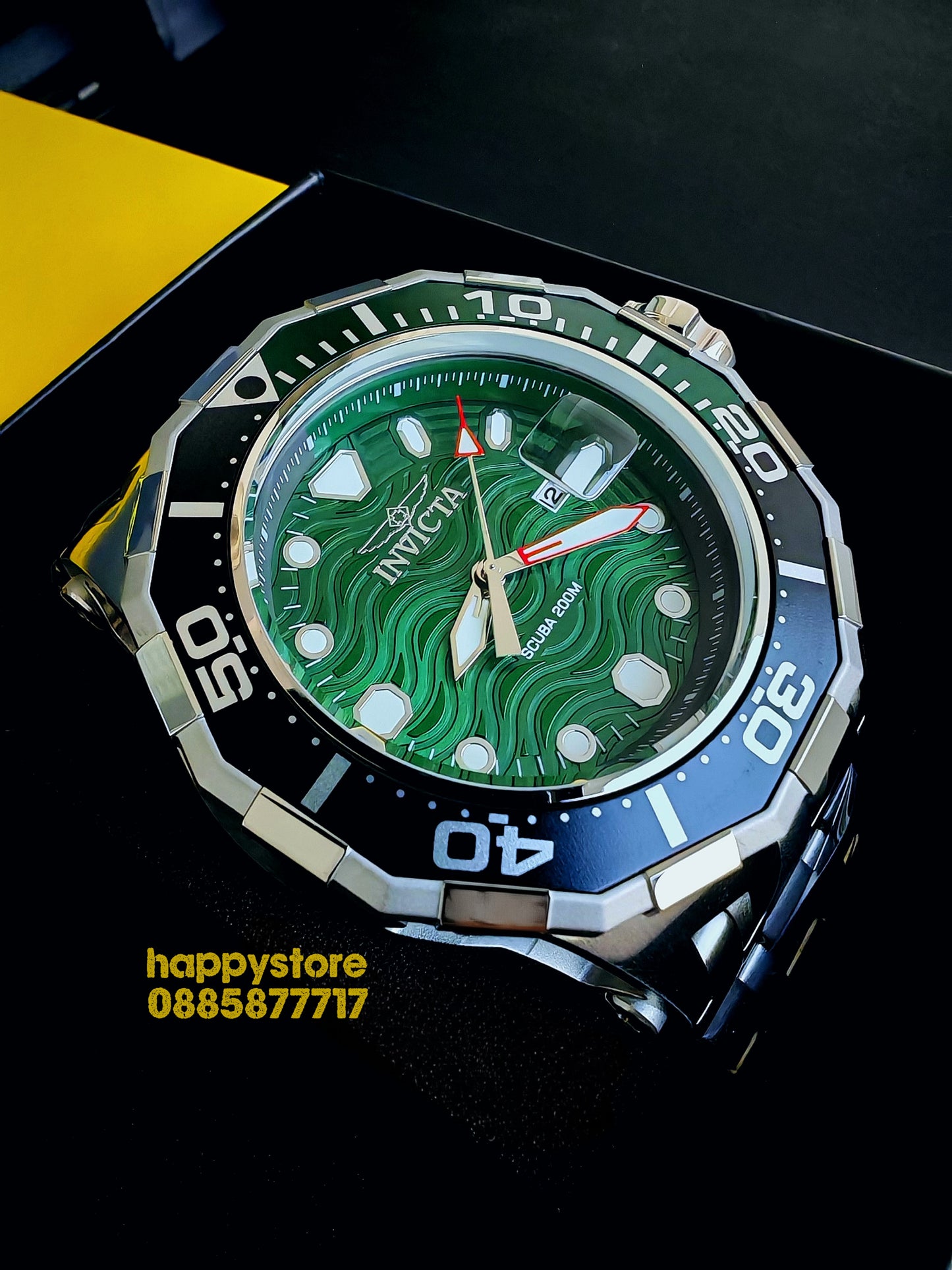 INVICTA Wave green 52 mm