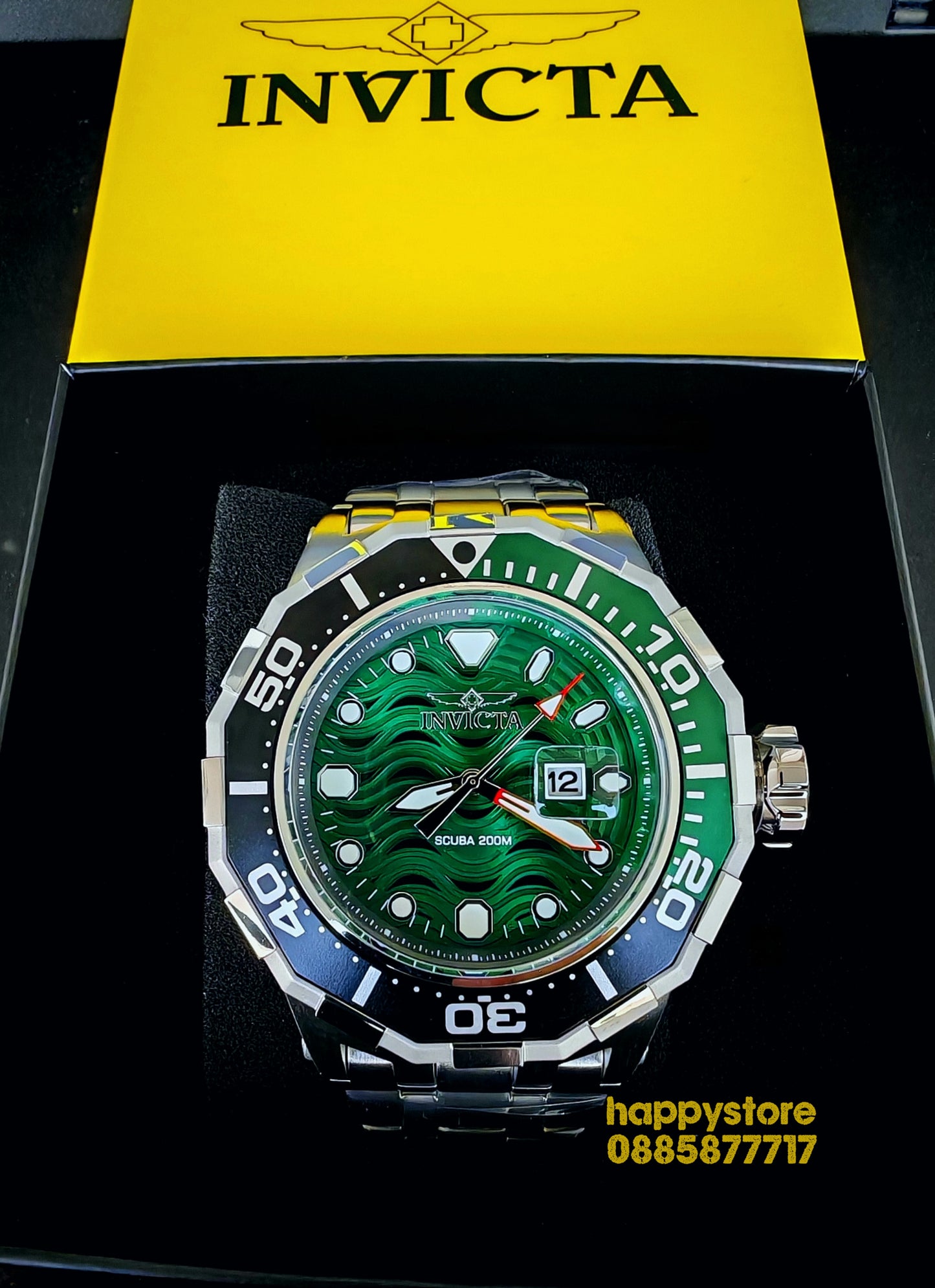INVICTA Wave green 52 mm