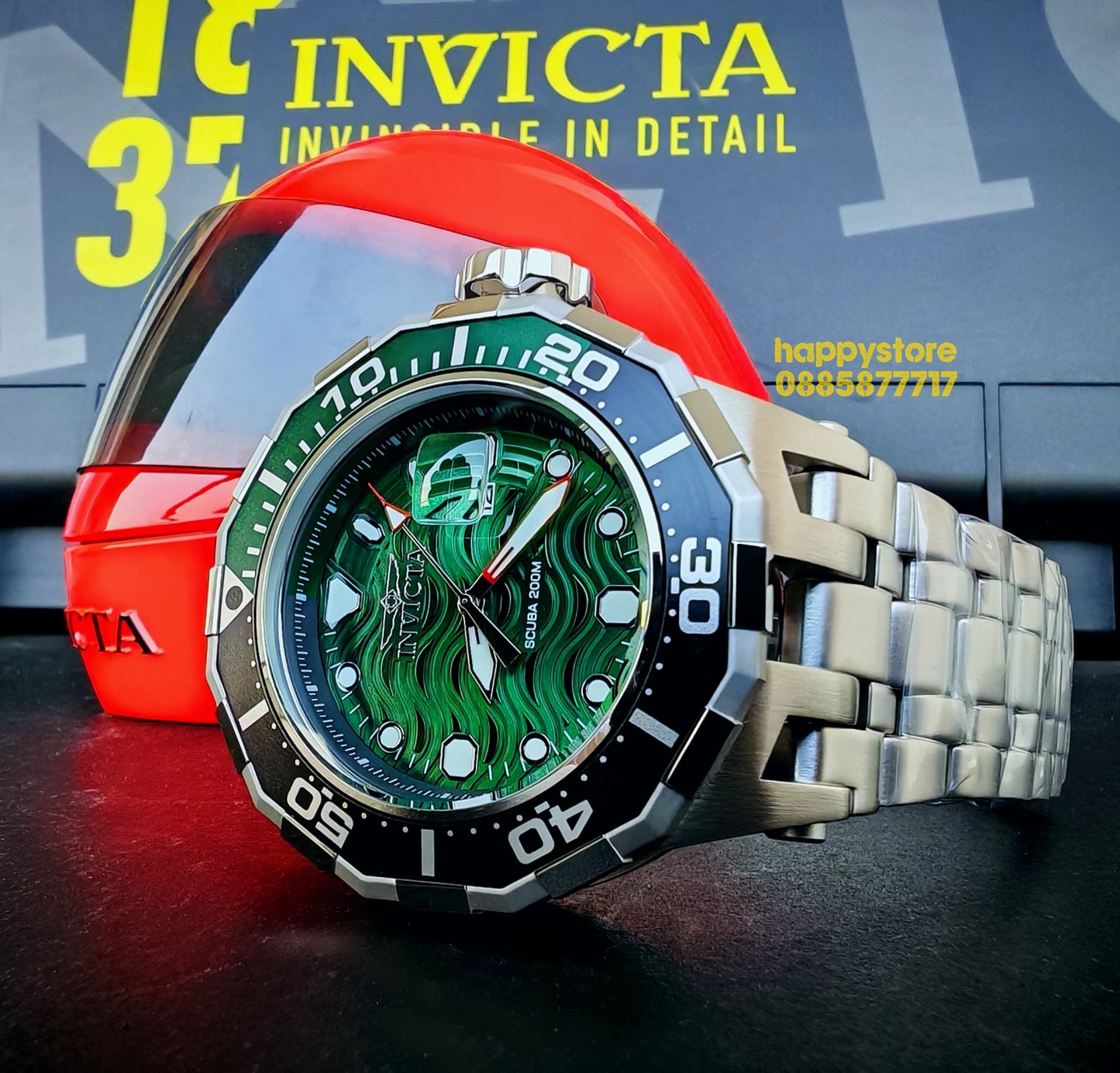 INVICTA Wave green 52 mm