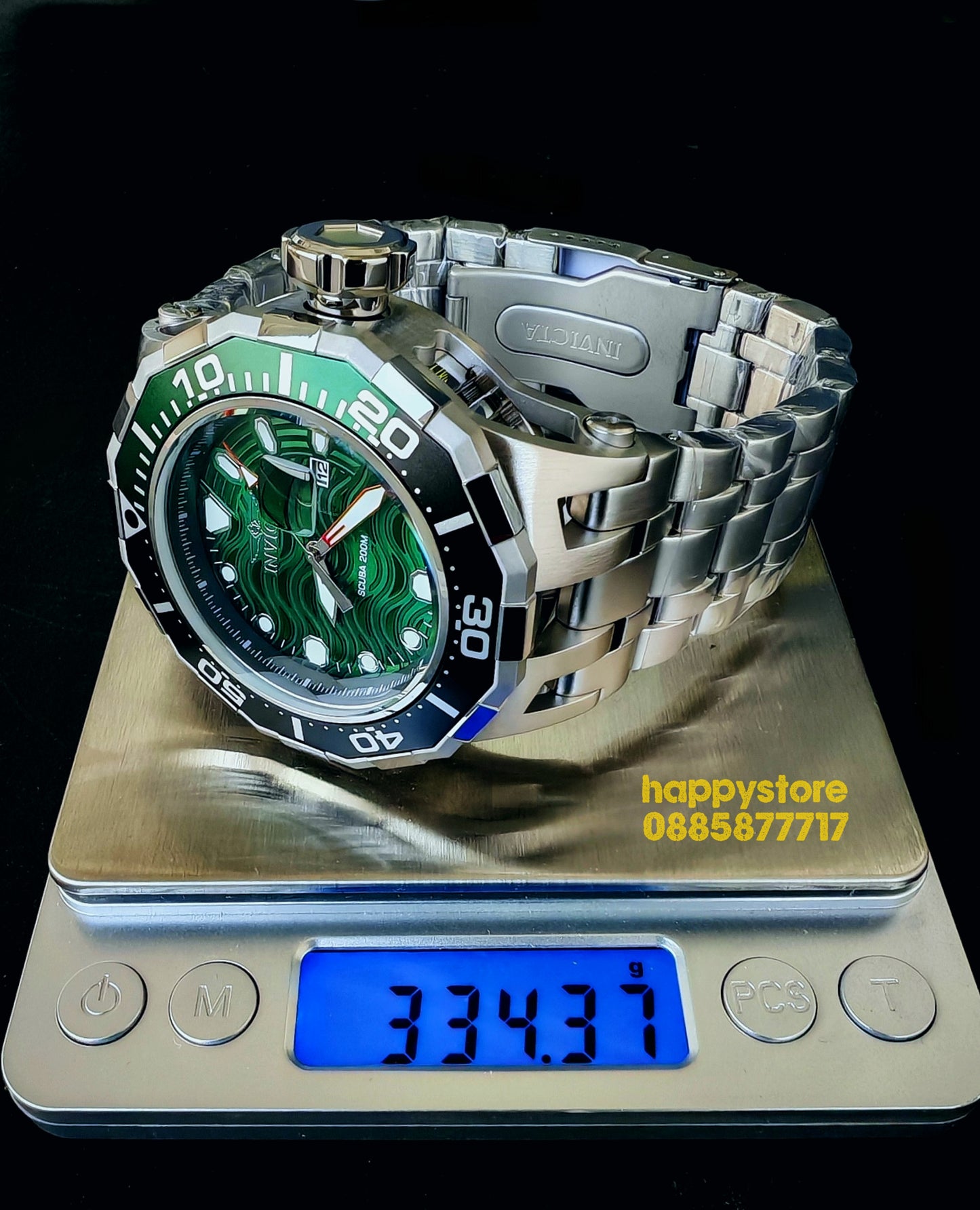 INVICTA Wave green 52 mm