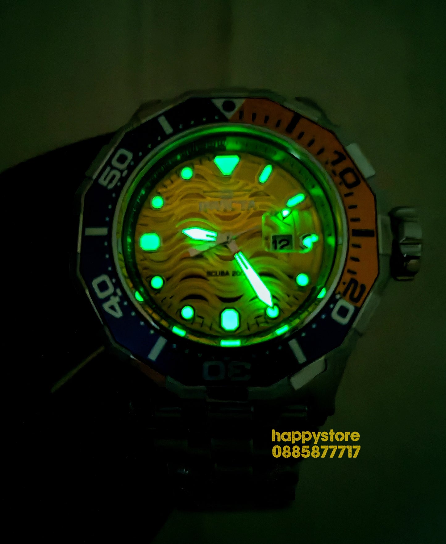 INVICTA Wave green 52 mm