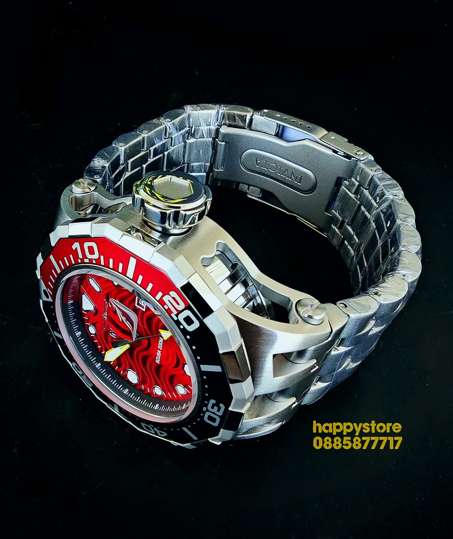 INVICTA Wave Red 52 mm