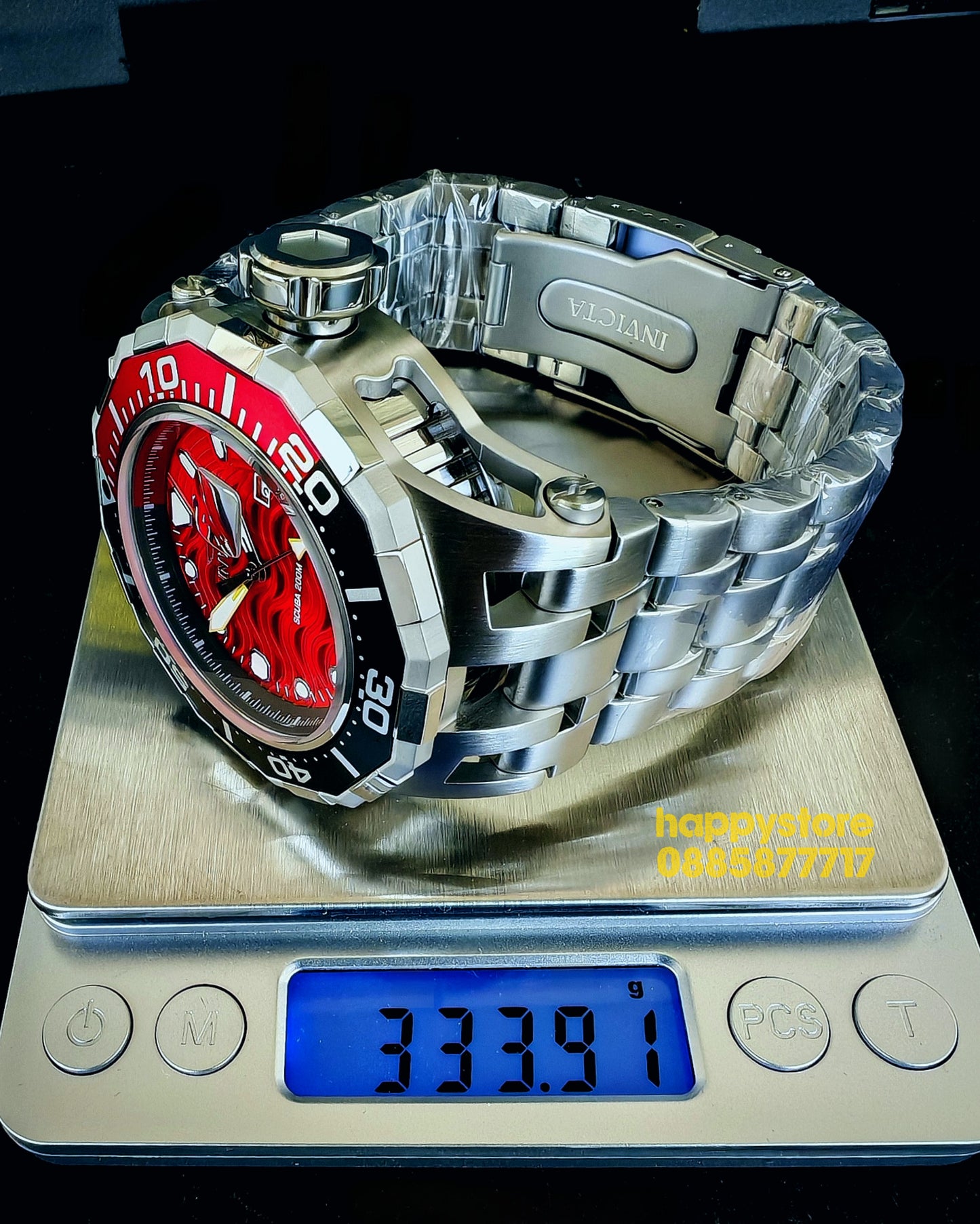 INVICTA Wave Red 52 mm