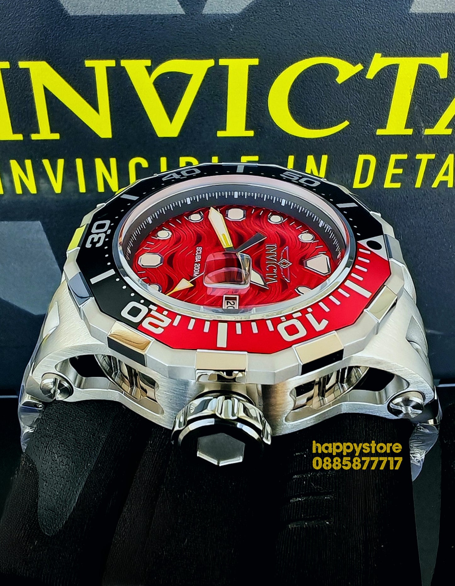INVICTA Wave Red 52 mm