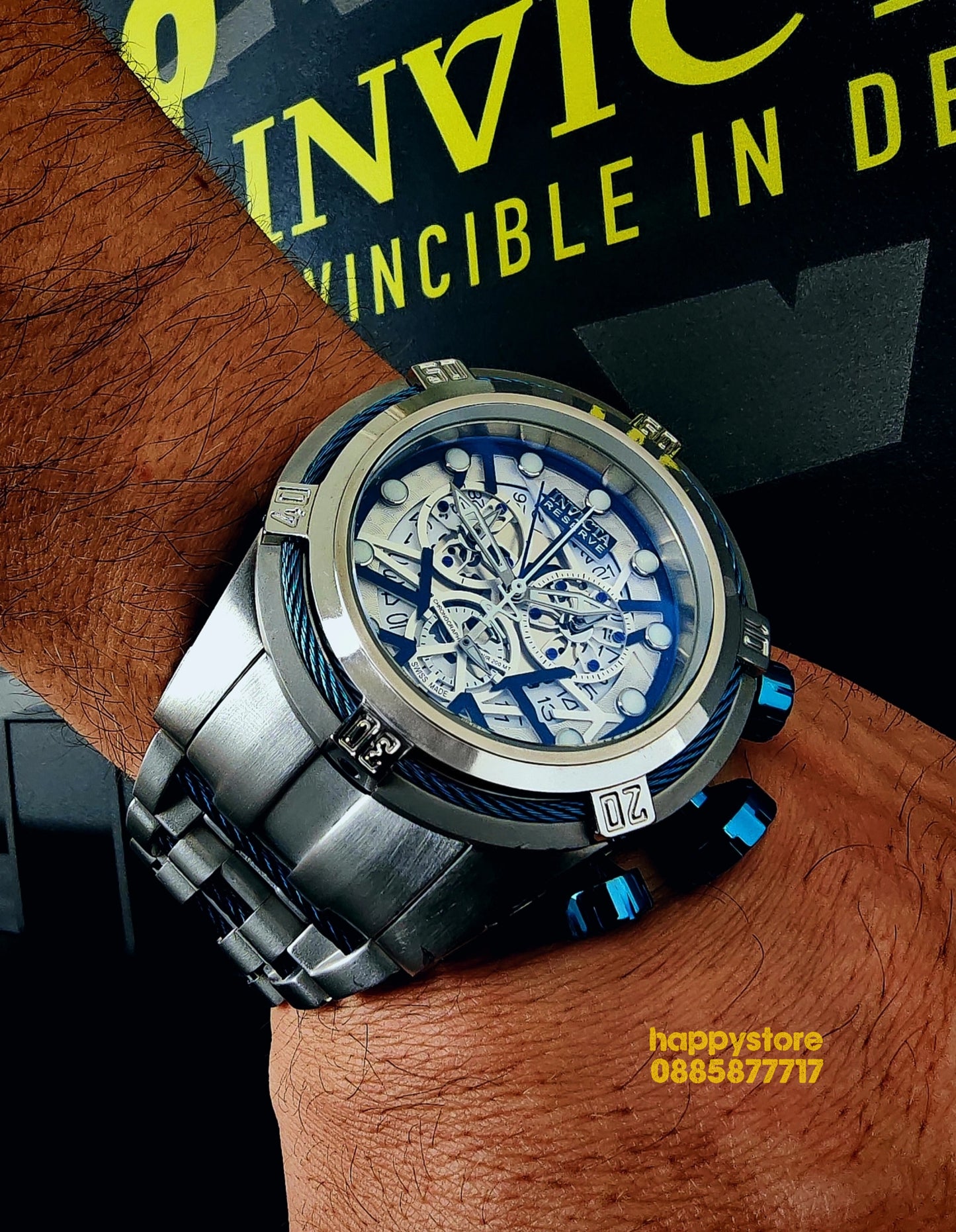 INVICTA Zeus-Reserve Silver 52 mm